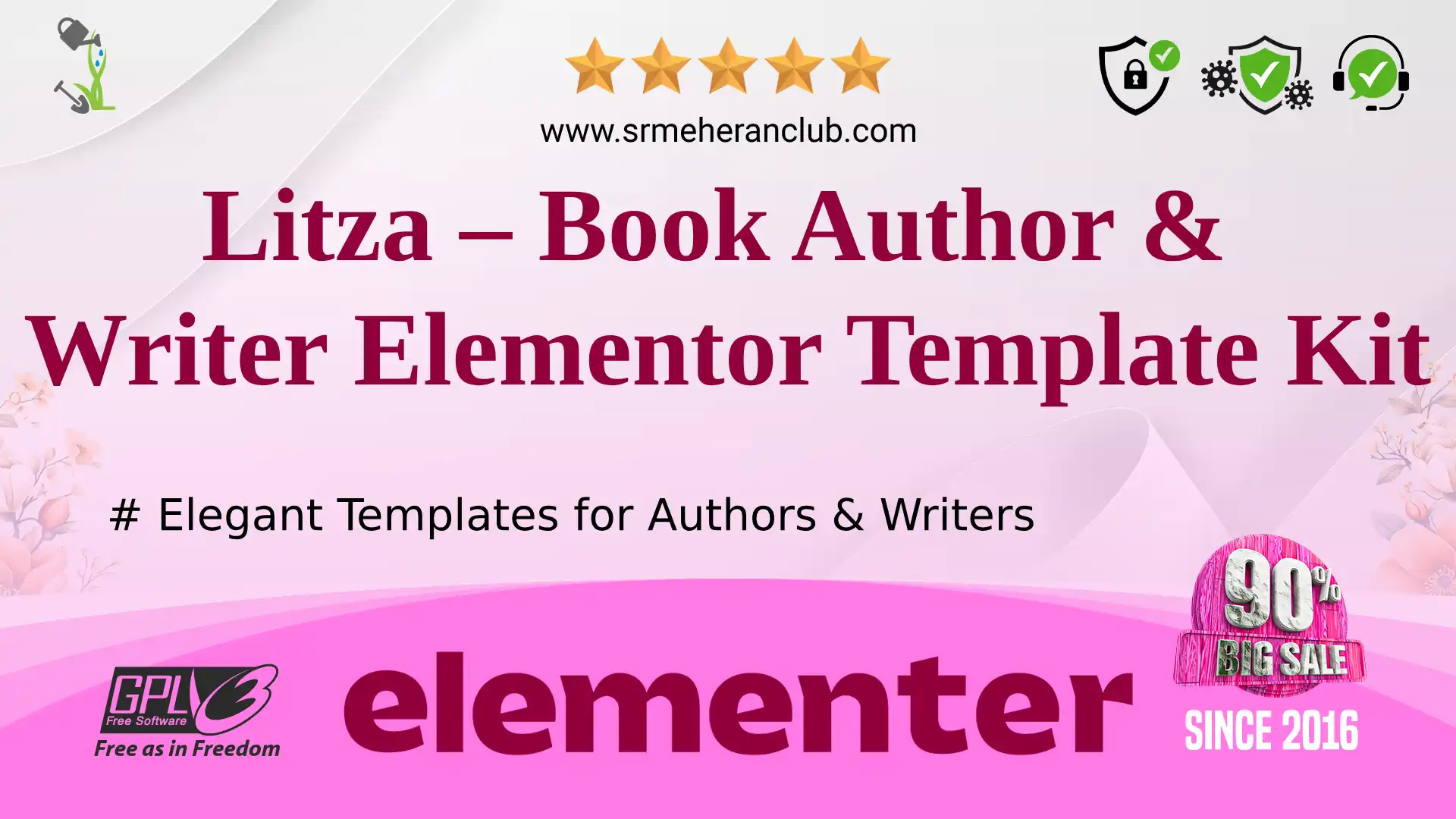 Litza – Book Author & Writer Elementor Template Kit — Elementor Kit by Themeforest