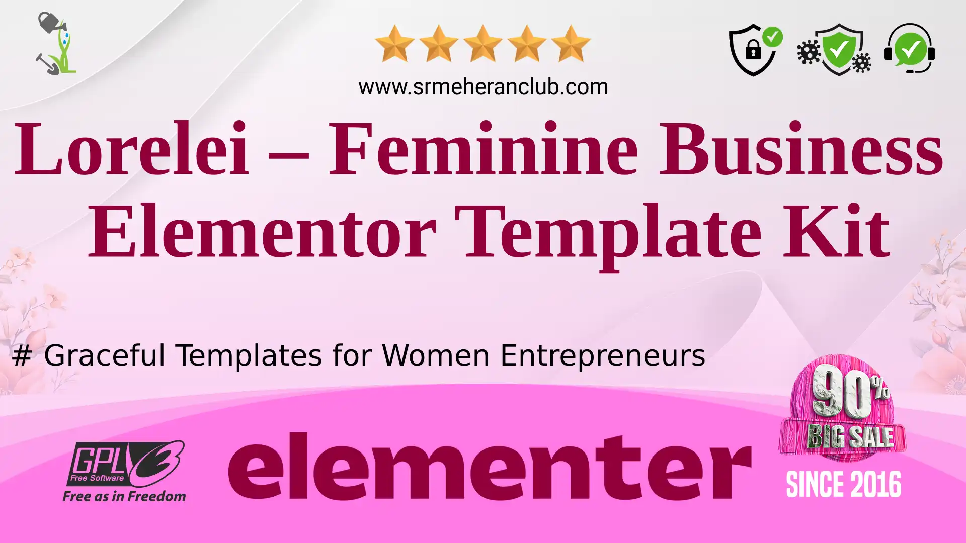 Lorelei – Feminine Business Elementor Template Kit — Elementor Kit by Themeforest