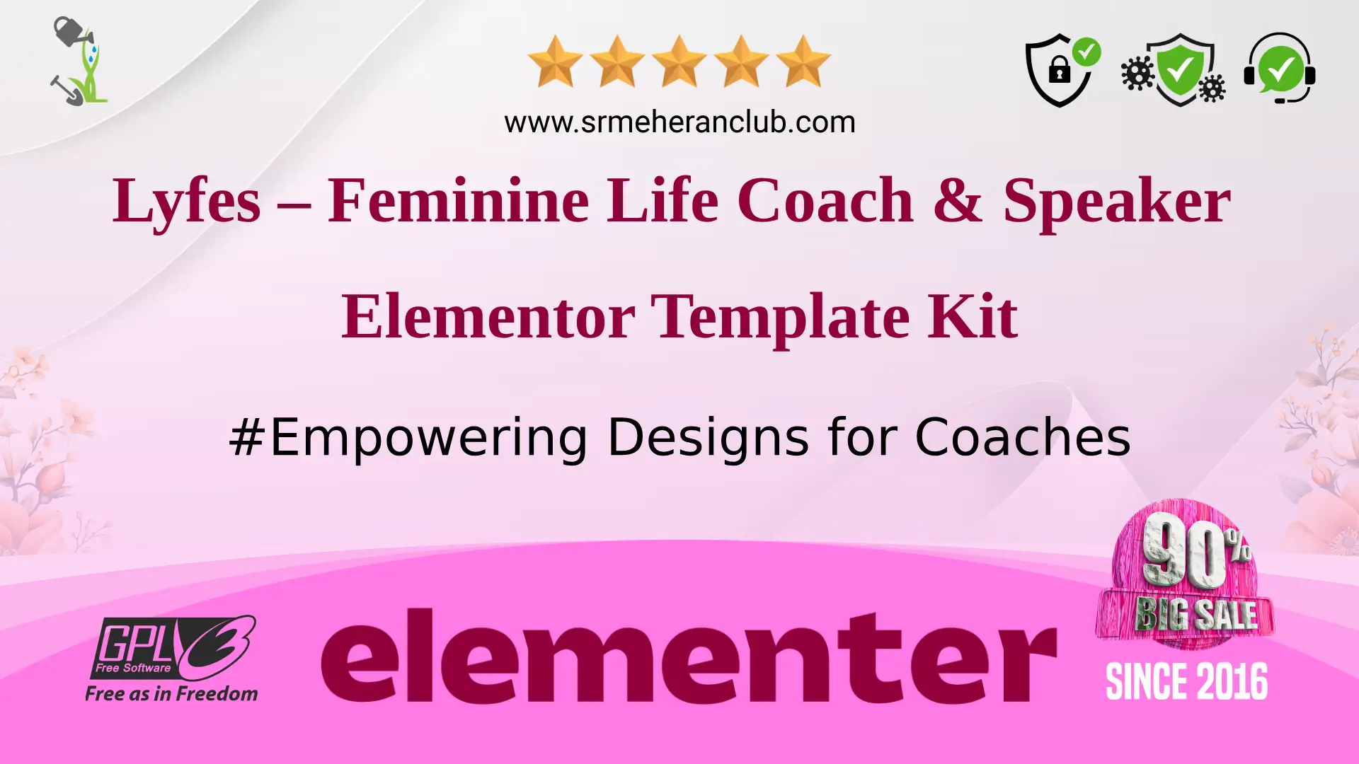 Lyfes – Feminine Life Coach & Speaker Elementor Template Kit — Elementor Kit by Themeforest