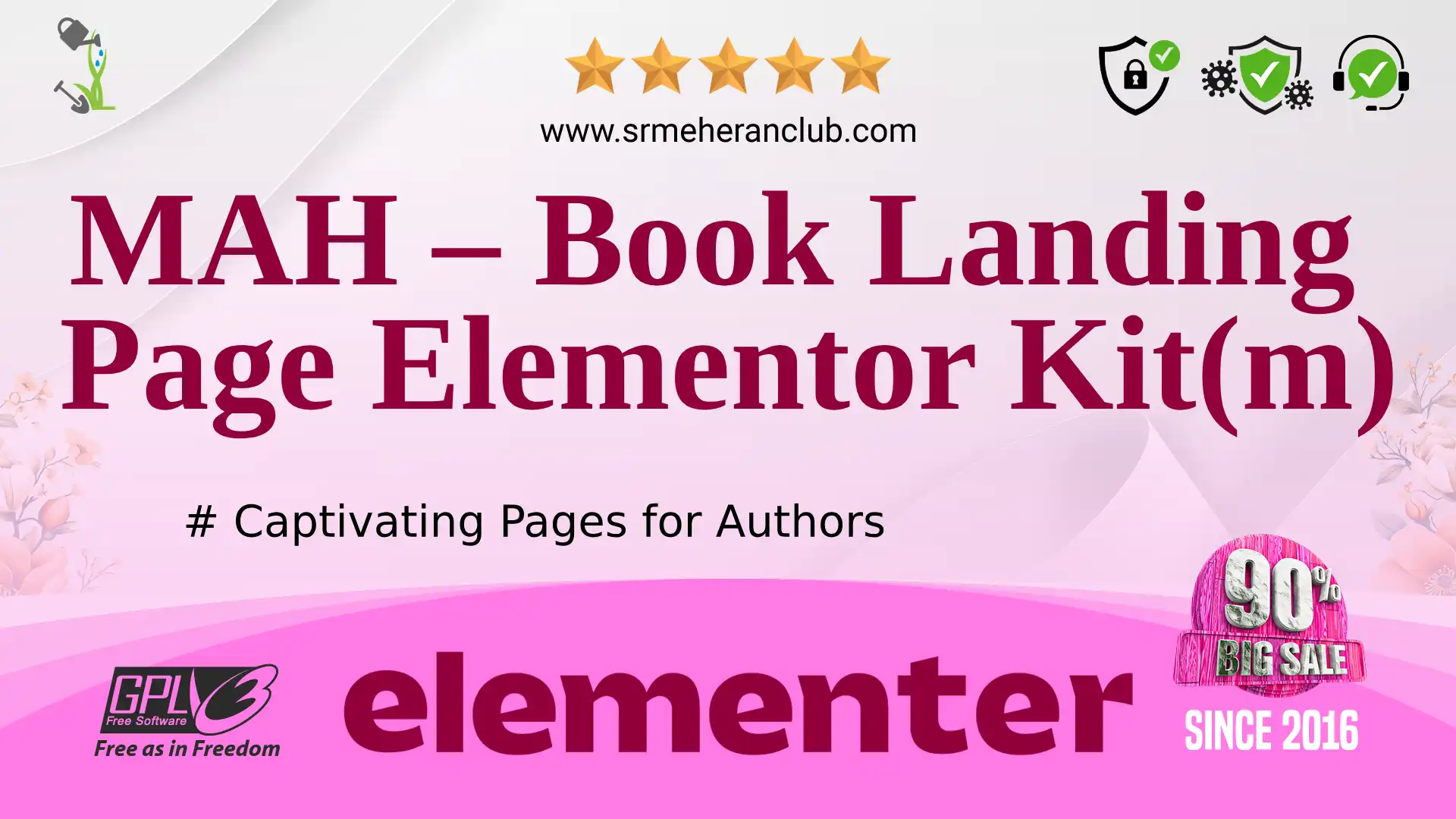MAH – Book Landing Page Elementor Kit(m) — Elementor Kit by Templatemonster