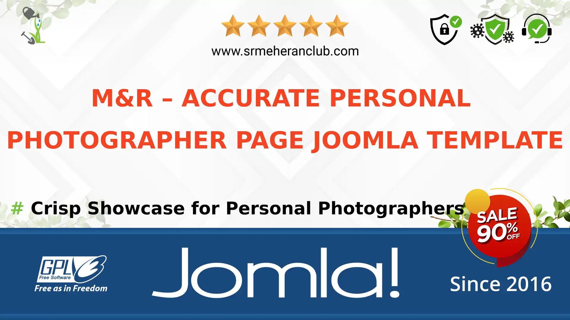 M&R – Accurate Personal Photographer Page Joomla Template — Theme by Templatemonster