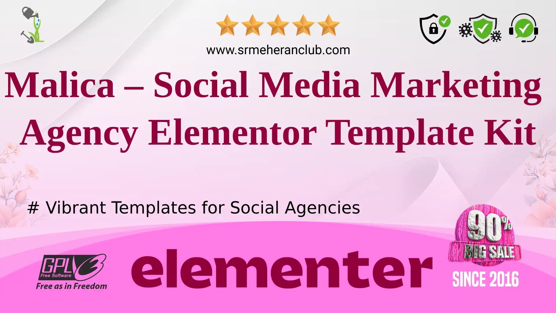 Malica – Social Media Marketing Agency Elementor Template Kit — Elementor Kit by Themeforest
