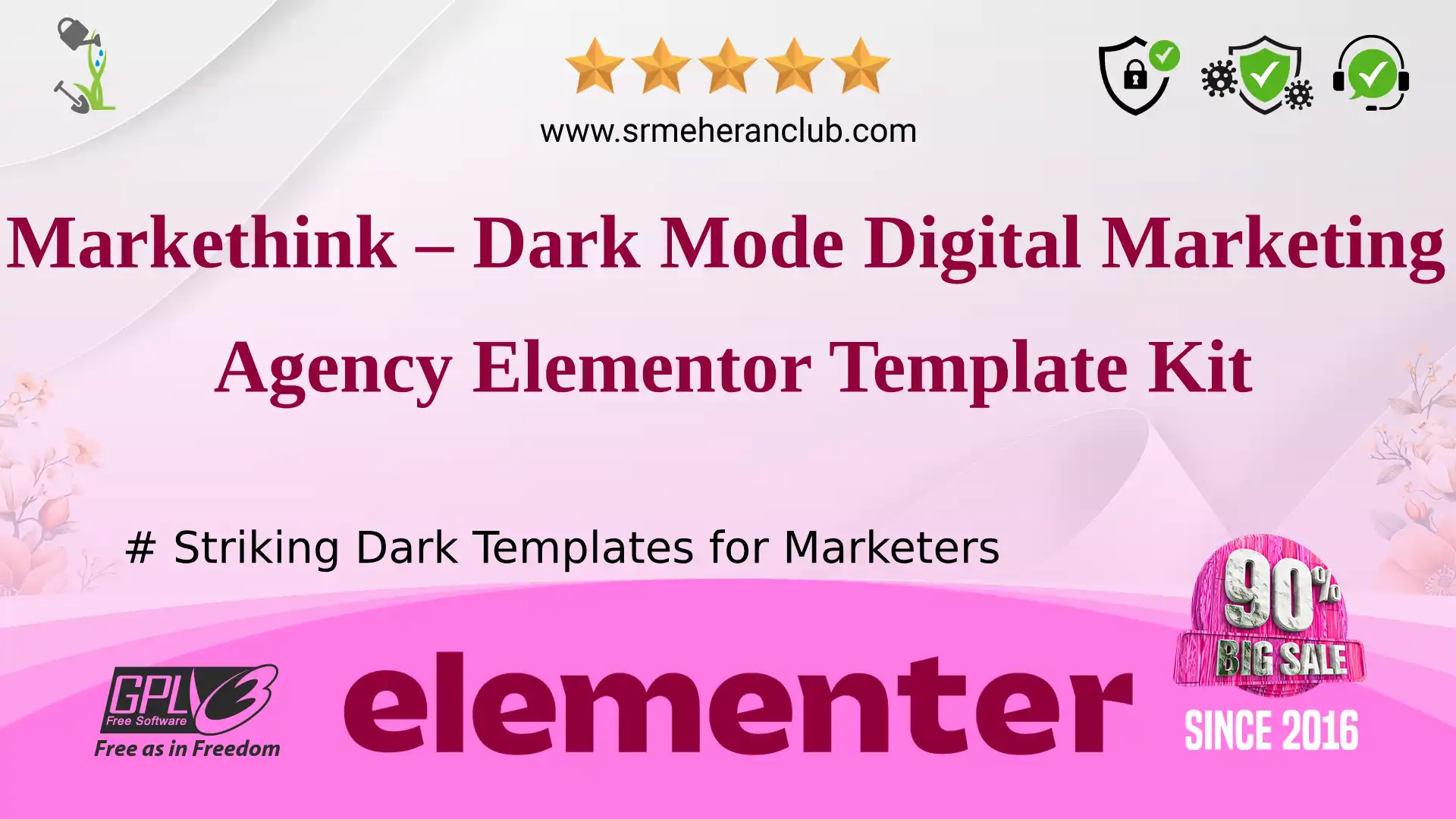 Markethink – Dark Mode Digital Marketing Agency Elementor Template Kit — Elementor Kit by Themeforest
