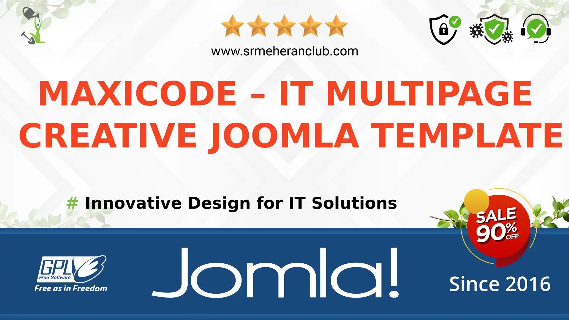 Maxicode – IT Multipage Creative Joomla Template — Theme by Templatemonster