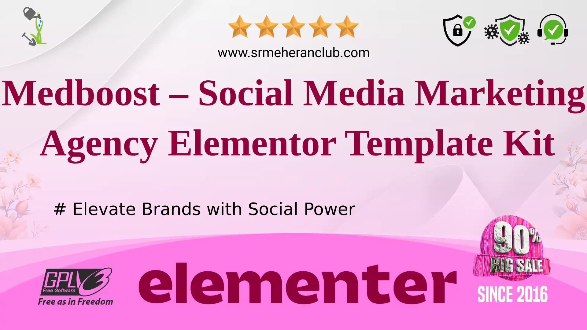 Medboost – Social Media Marketing Agency Elementor Template Kit