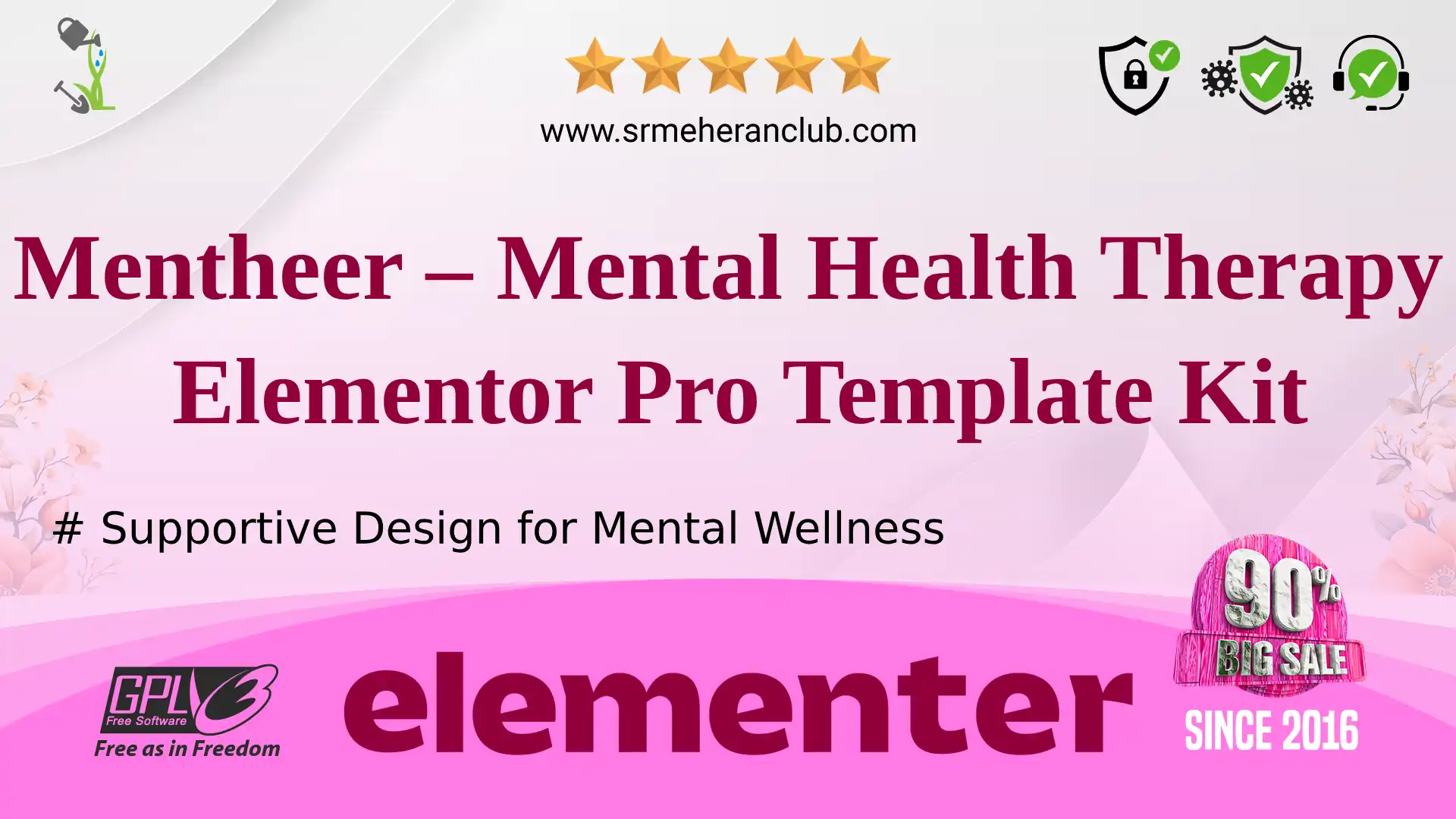 Mentheer – Mental Health Therapy Elementor Pro Template Kit — Elementor Kit by Themeforest