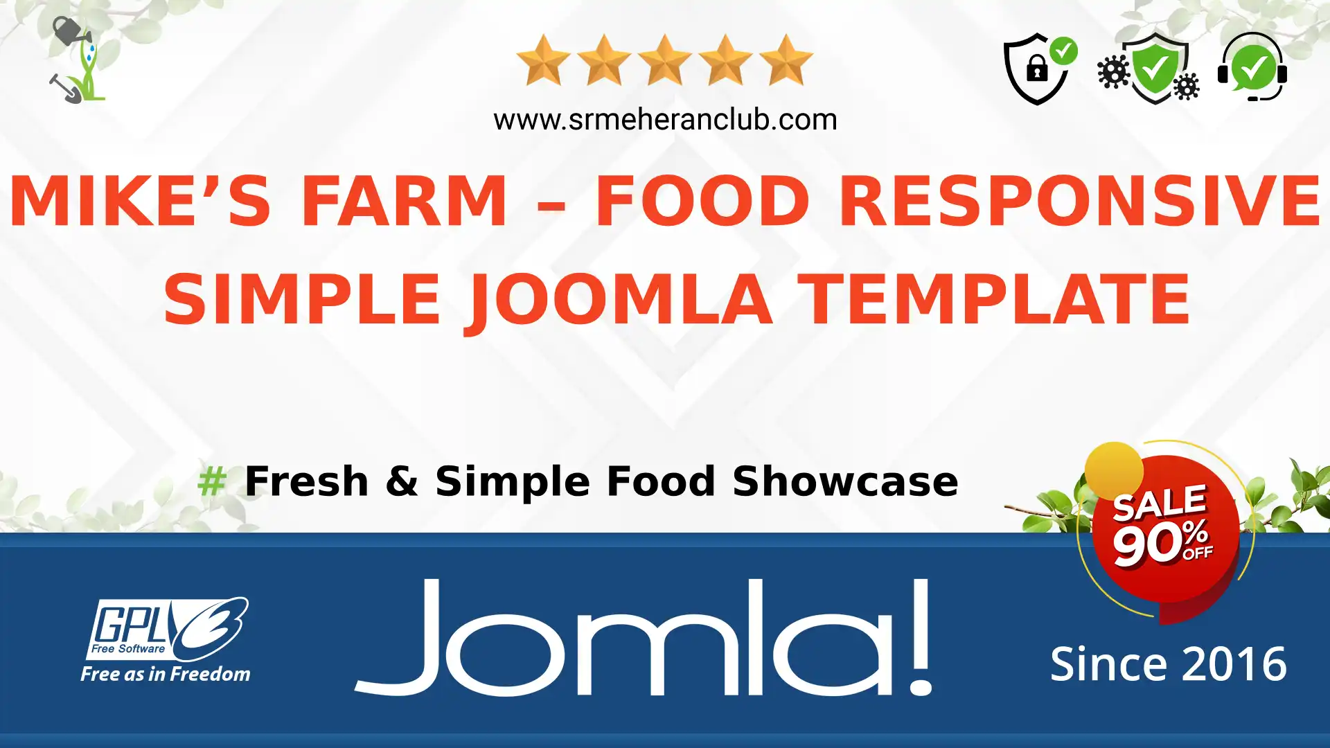 Mike’s Farm – Food Responsive Simple Joomla Template — Theme by Templatemonster