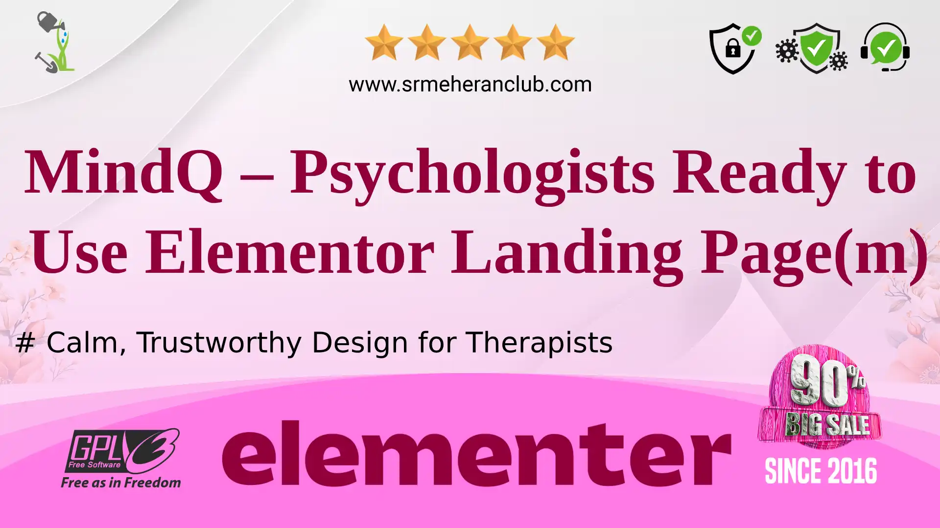 MindQ – Psychologists Ready to Use Elementor Landing Page(m) — Theme by Templatemonster