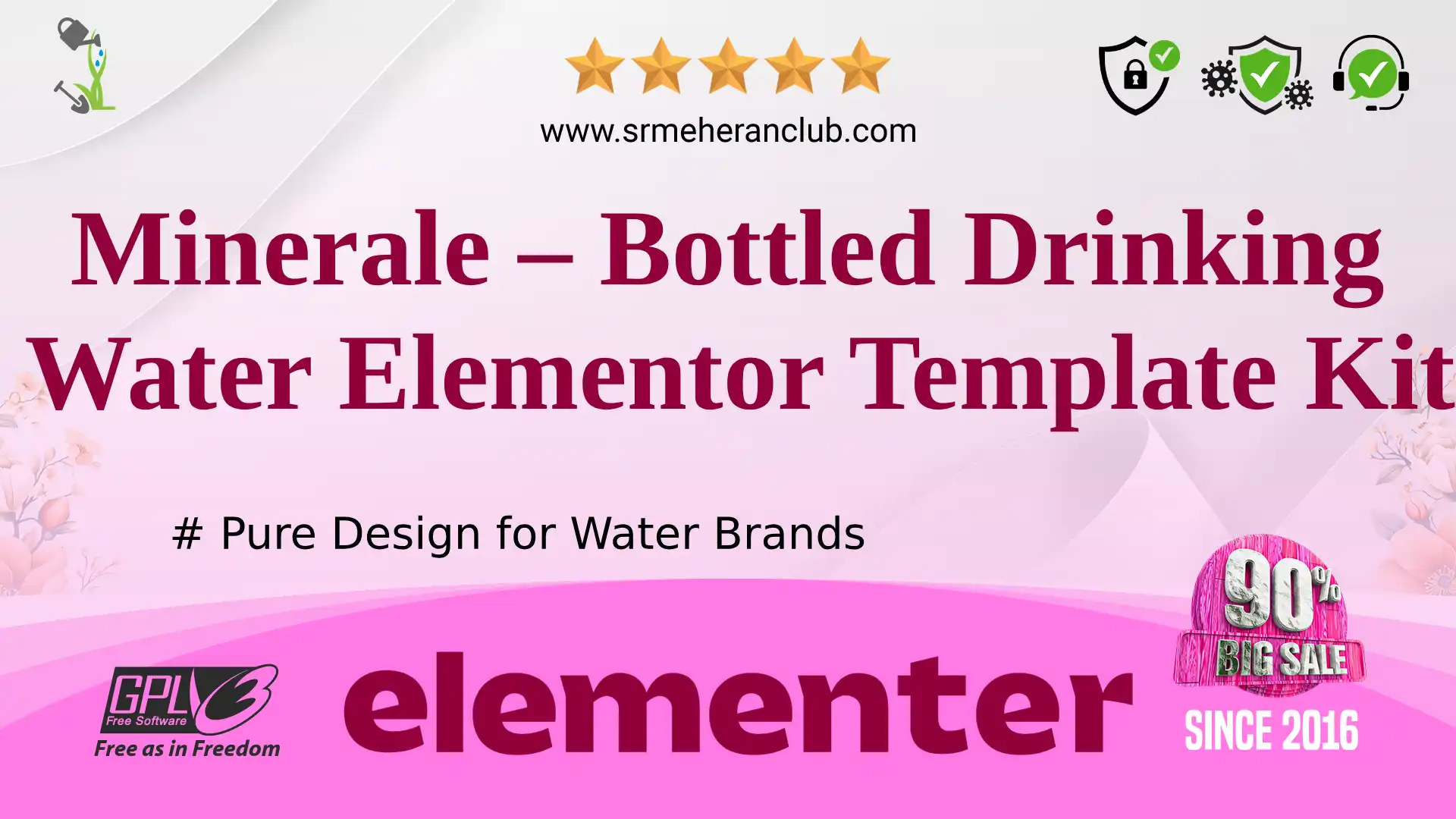 Minerale – Bottled Drinking Water Elementor Template Kit — Product by Themeforest