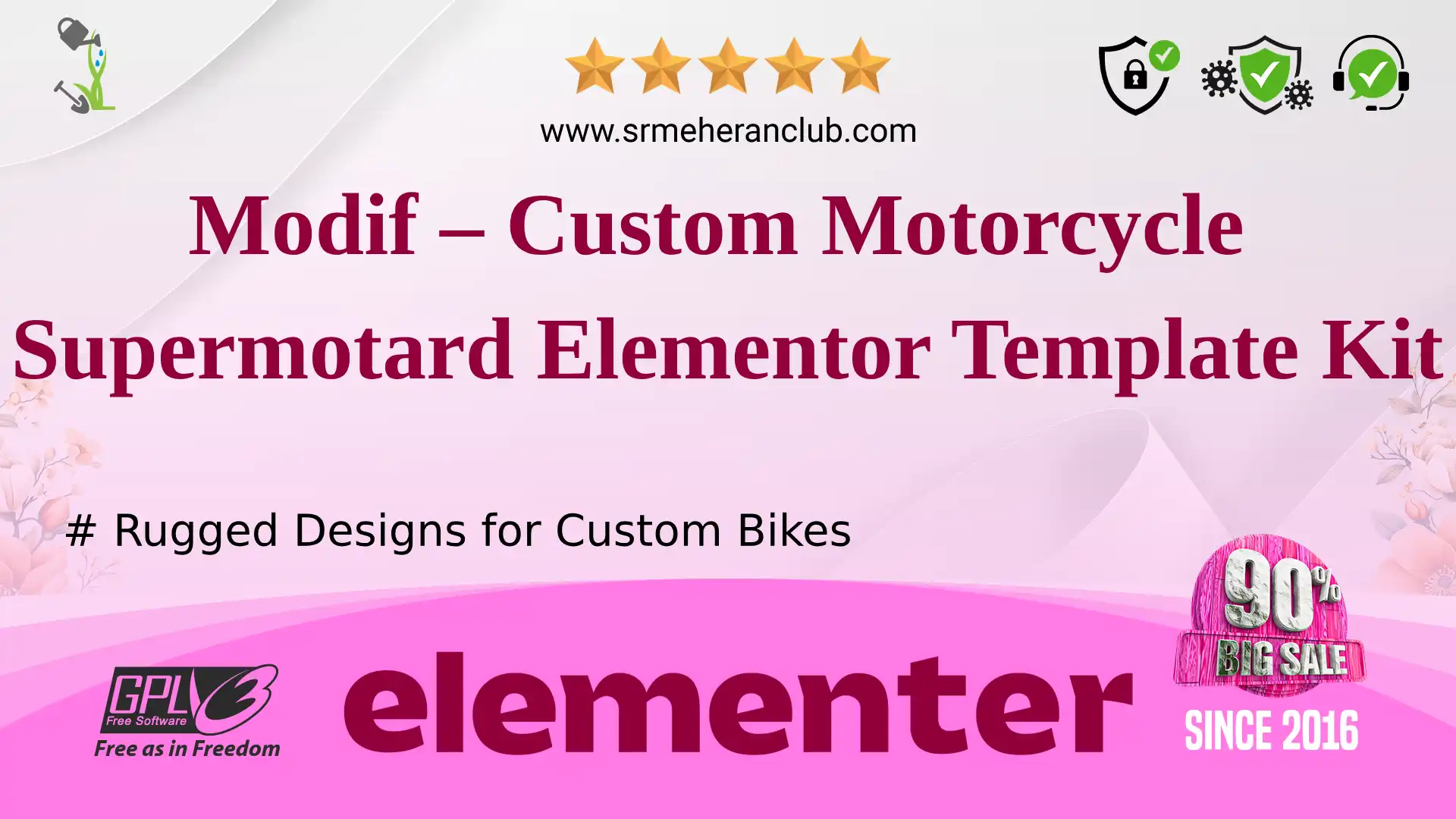 Modif – Custom Motorcycle Supermotard Elementor Template Kit — Elementor Kit by Themeforest