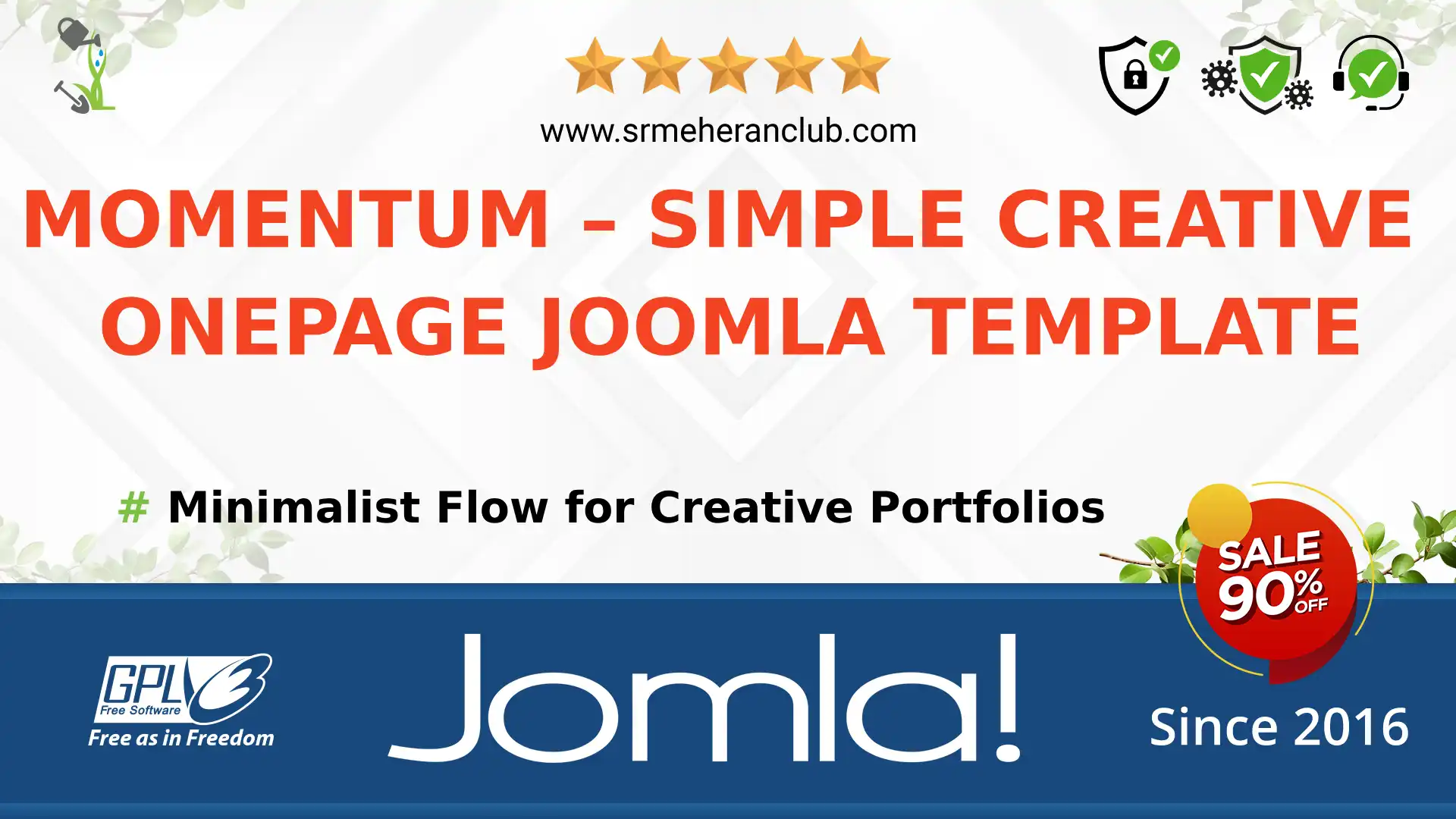 Momentum – Simple Creative OnePage Joomla Template — Theme by Themeforest
