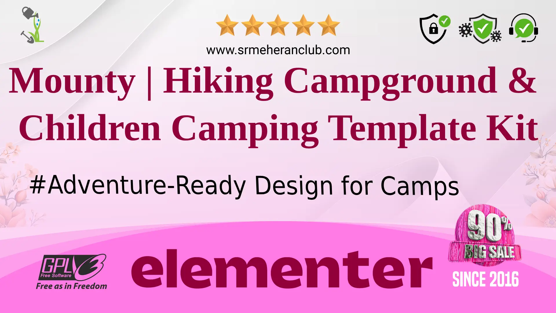 Mounty | Hiking Campground & Children Camping Template Kit