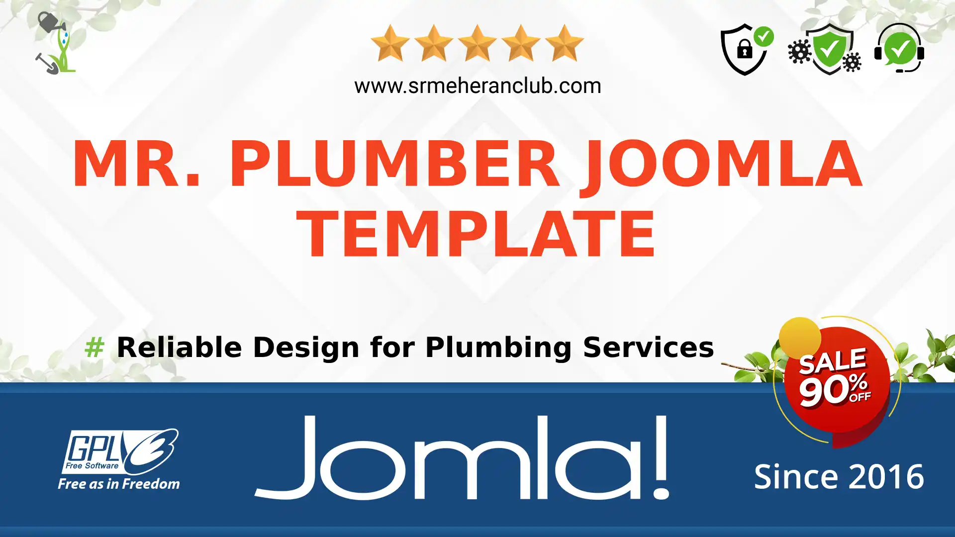 Mr. Plumber Joomla Template — Theme by Templatemonster