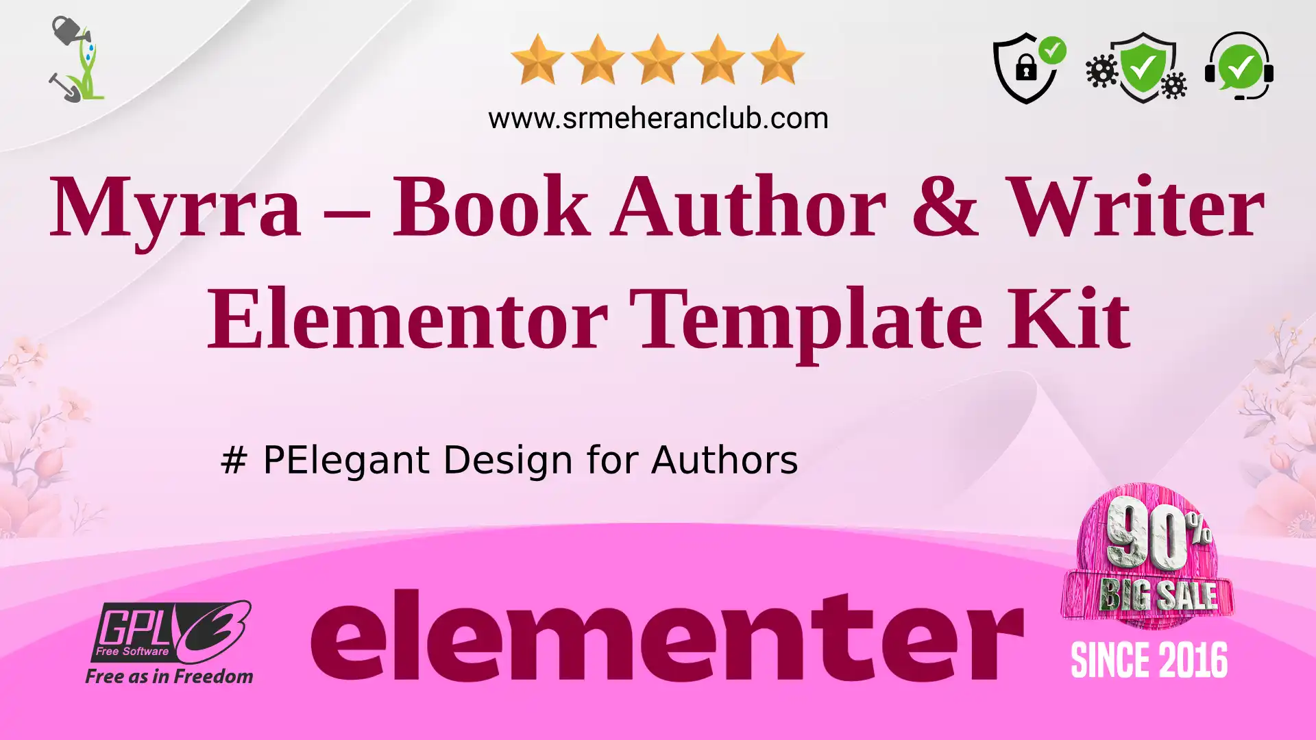 Myrra – Book Author & Writer Elementor Template Kit — Elementor Kit by Themeforest