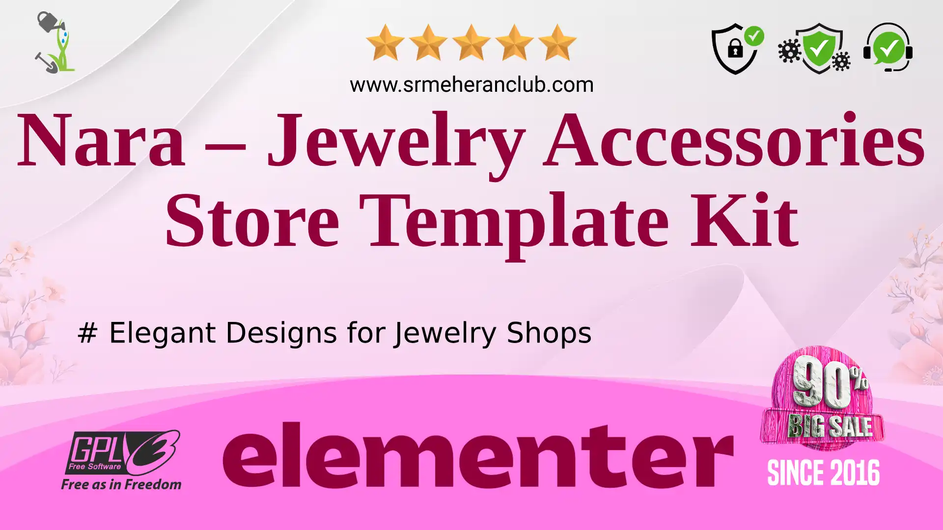 Nara – Jewelry Accessories Store Template Kit