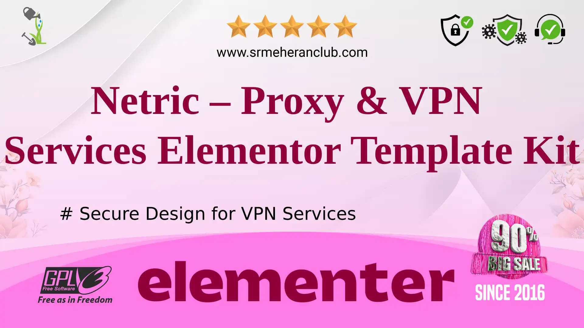 Netric – Proxy & VPN Services Elementor Template Kit — Elementor Kit by Themeforest