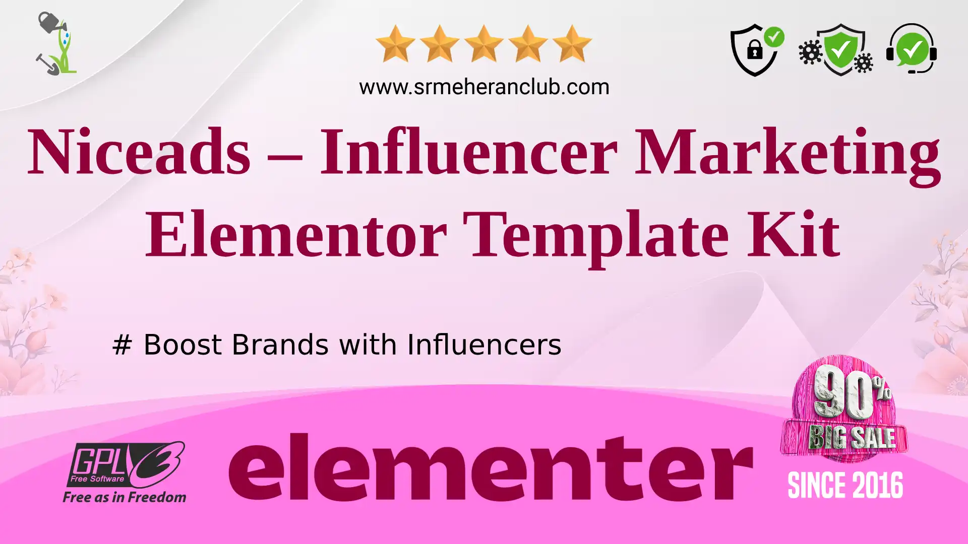 Niceads – Influencer Marketing Elementor Template Kit