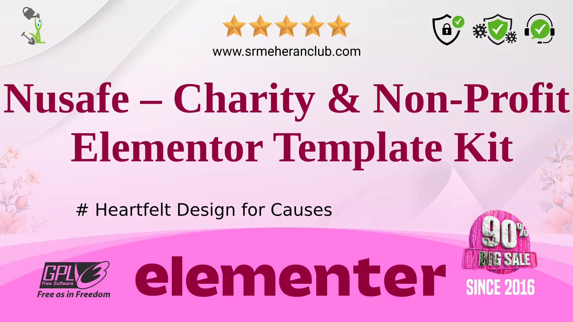 Nusafe – Charity & Non-Profit Elementor Template Kit — Elementor Kit by Themeforest