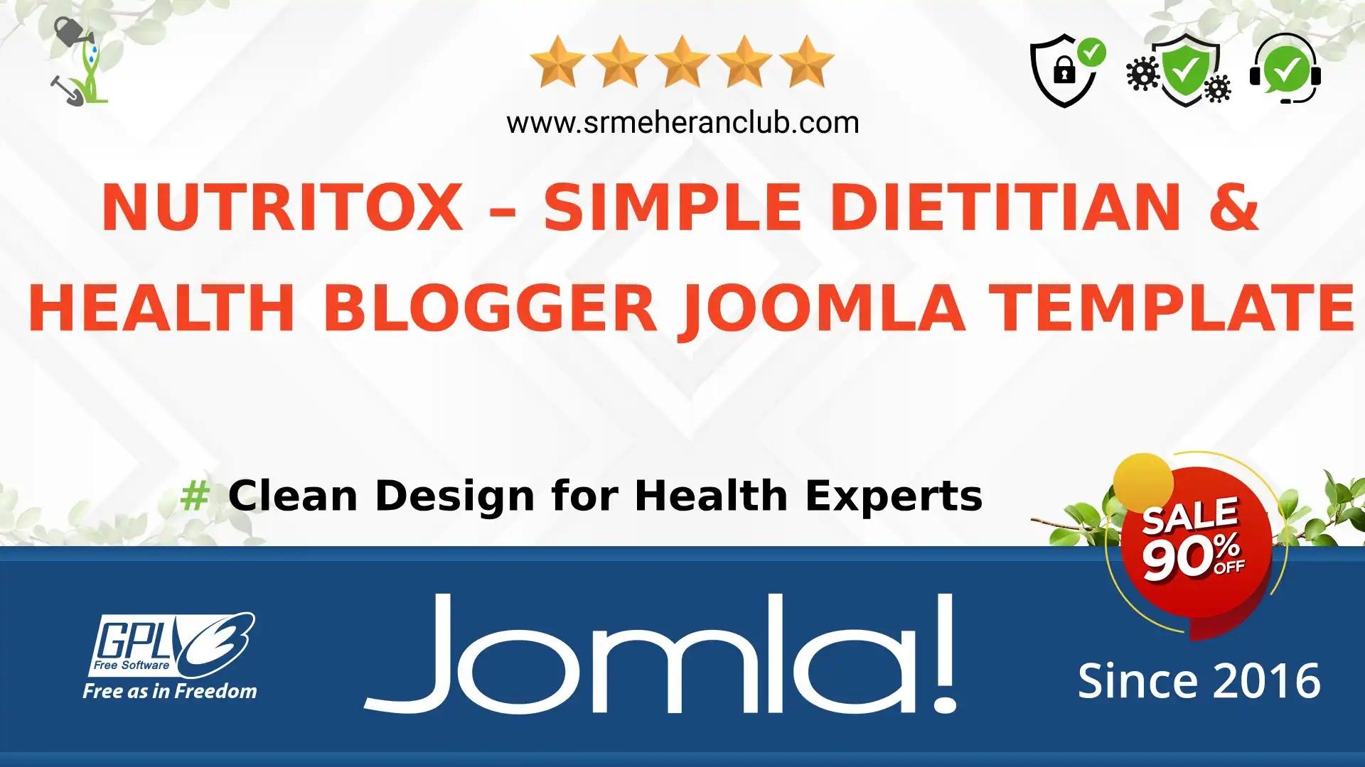 Nutritox – Simple Dietitian & Health Blogger Joomla Template — Theme by Templatemonster