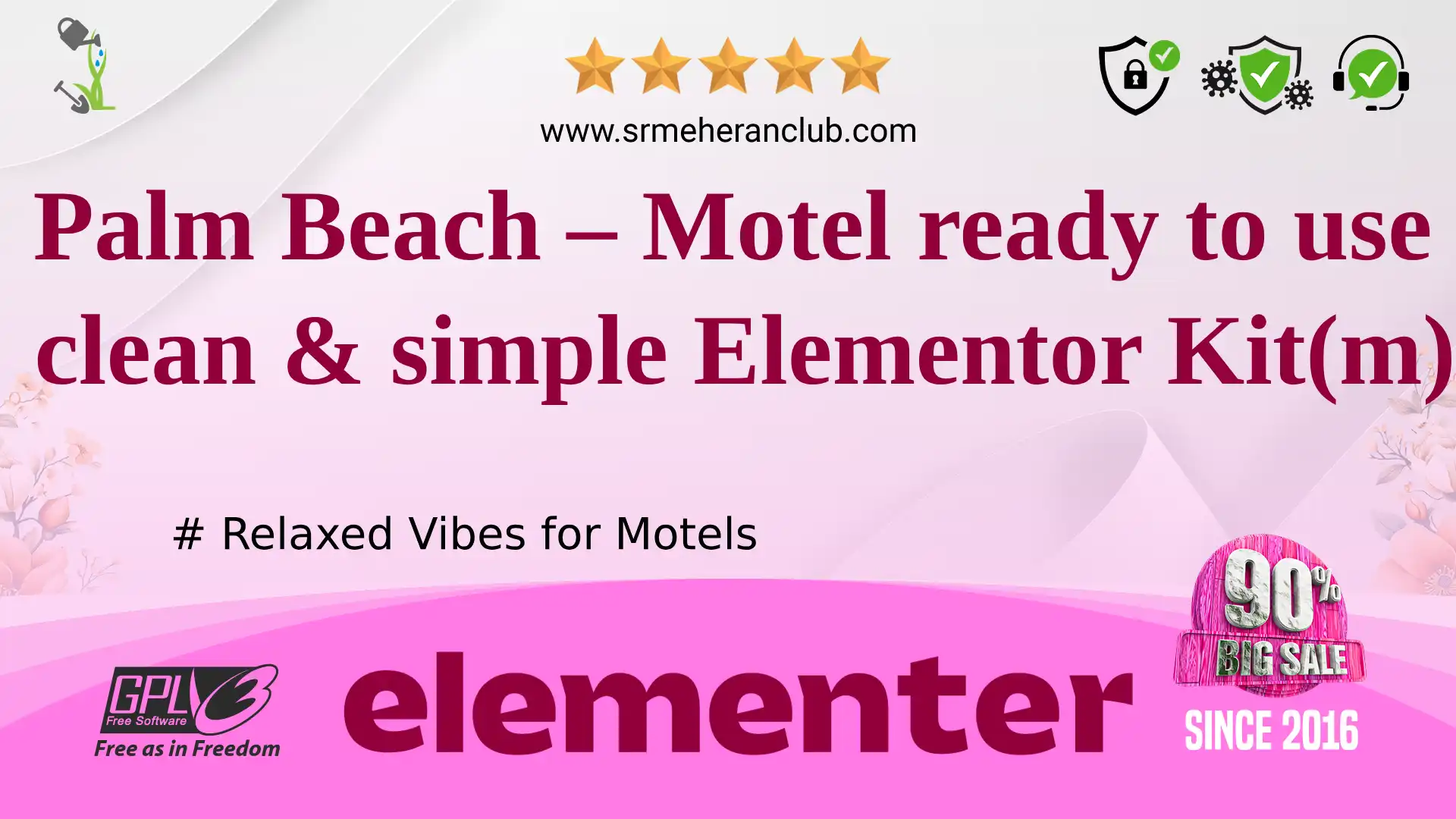 Palm Beach – Motel ready to use clean & simple Elementor Kit(m) — Elementor Kit by Templatemonster