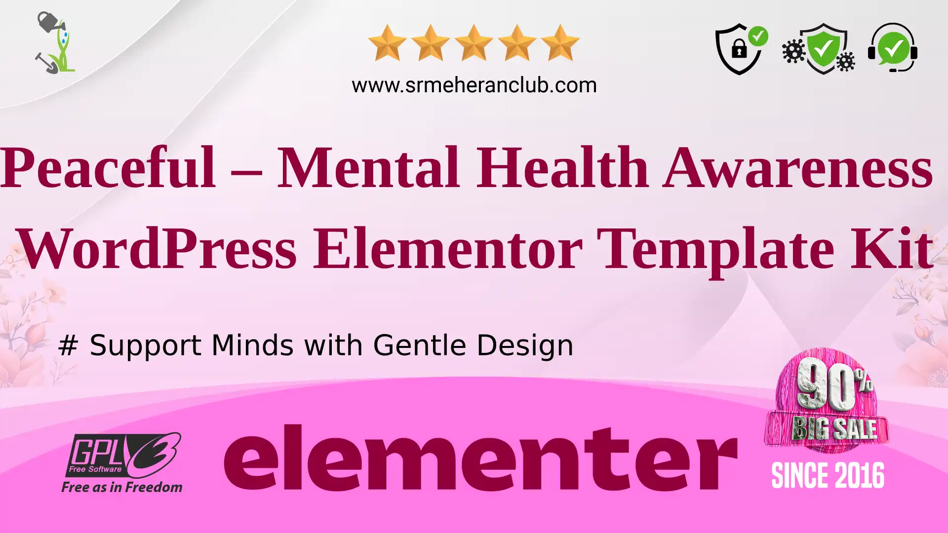 Peaceful – Mental Health Awareness WordPress Elementor Template Kit — Elementor Kit by Themeforest