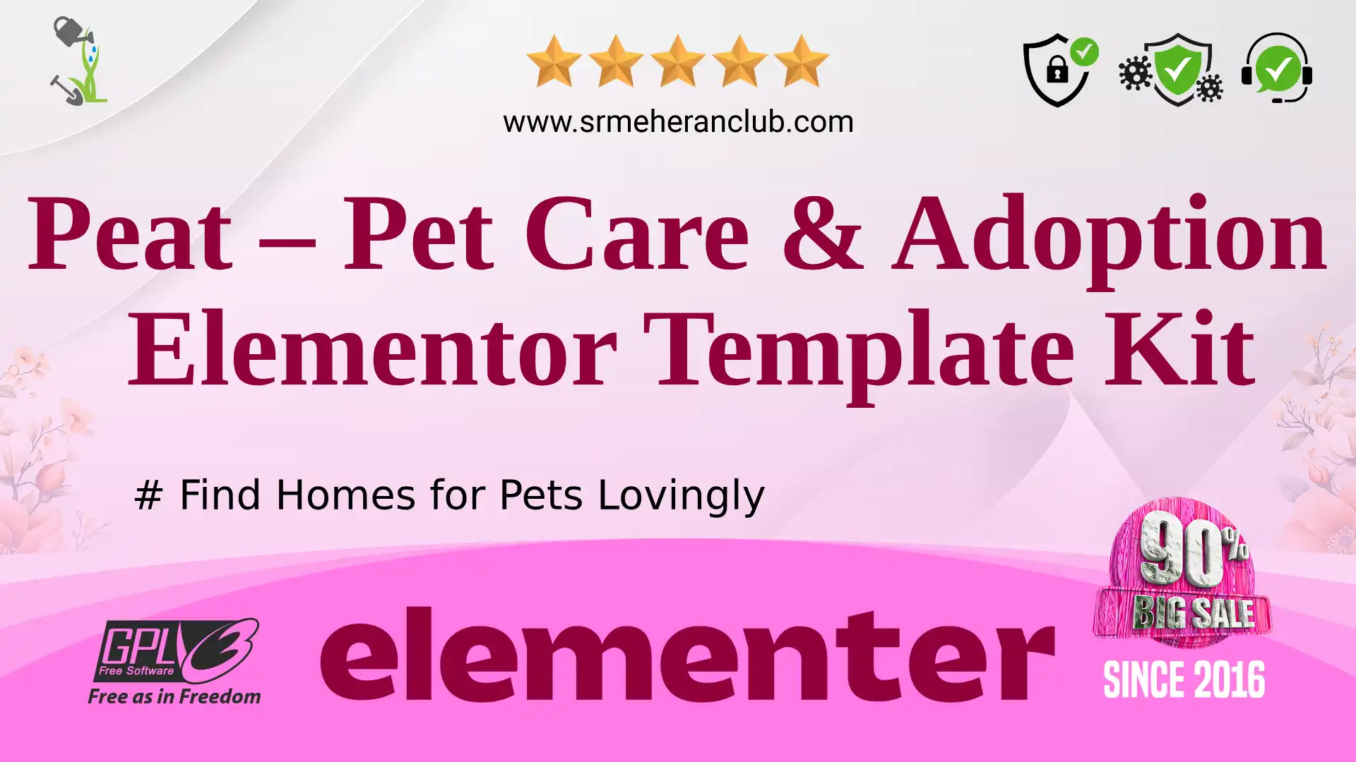 Peat – Pet Care & Adoption Elementor Template Kit — Elementor Kit by Themeforest
