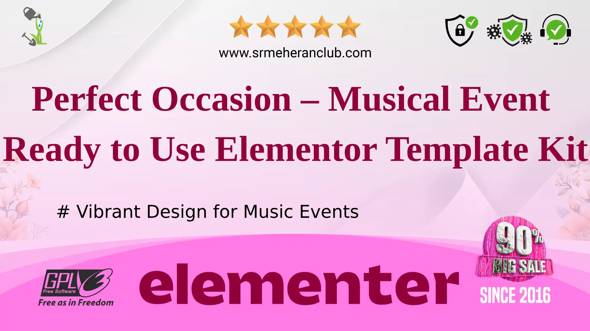 Perfect Occasion – Musical Event Ready to Use Elementor Template Kit — Elementor Kit by Templatemonster