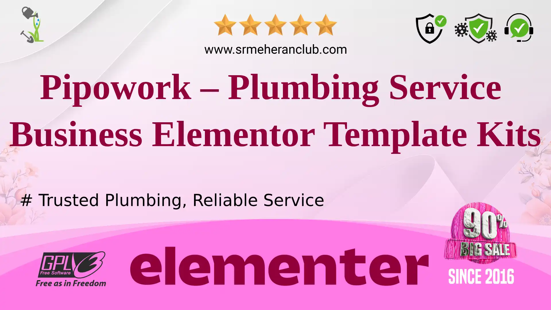 Pipowork – Plumbing Service Business Elementor Template Kits