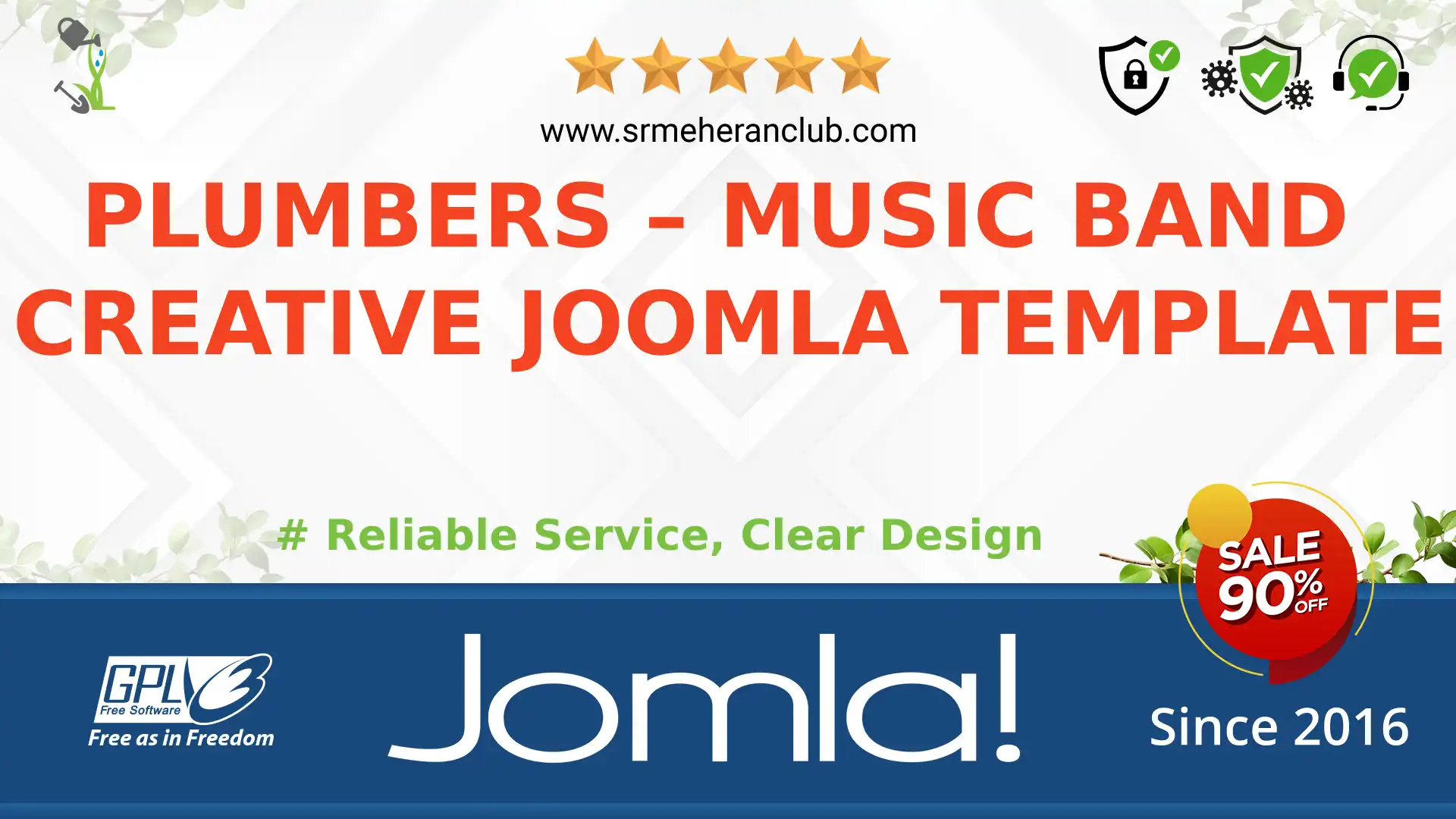 Plumbers – Music Band Creative Joomla Template — Theme by Templatemonster