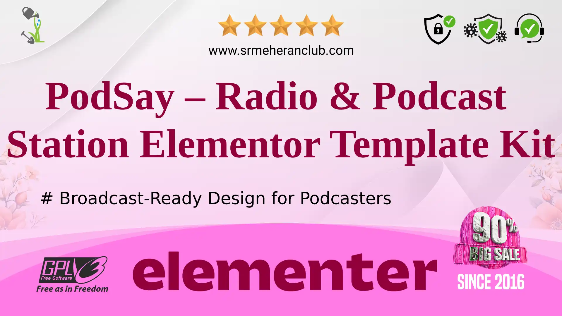 PodSay – Radio & Podcast Station Elementor Template Kit