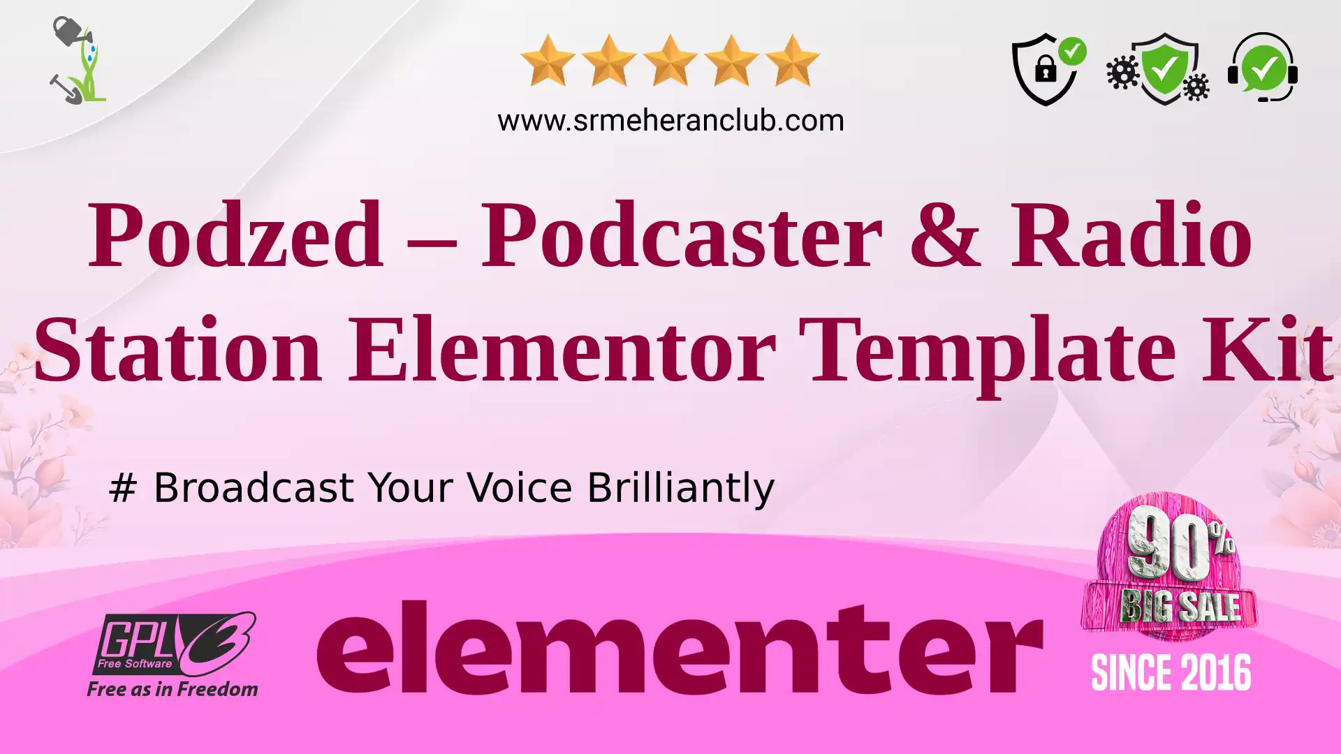Podzed – Podcaster & Radio Station Elementor Template Kit — Elementor Kit by Themeforest