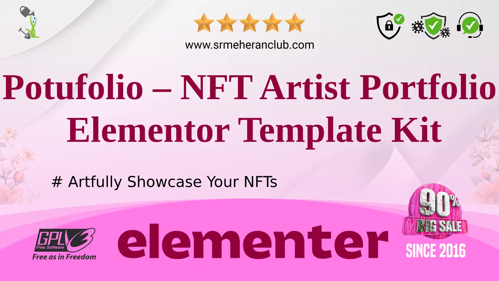 Potufolio – NFT Artist Portfolio Elementor Template Kit — Elementor Kit by Themeforest