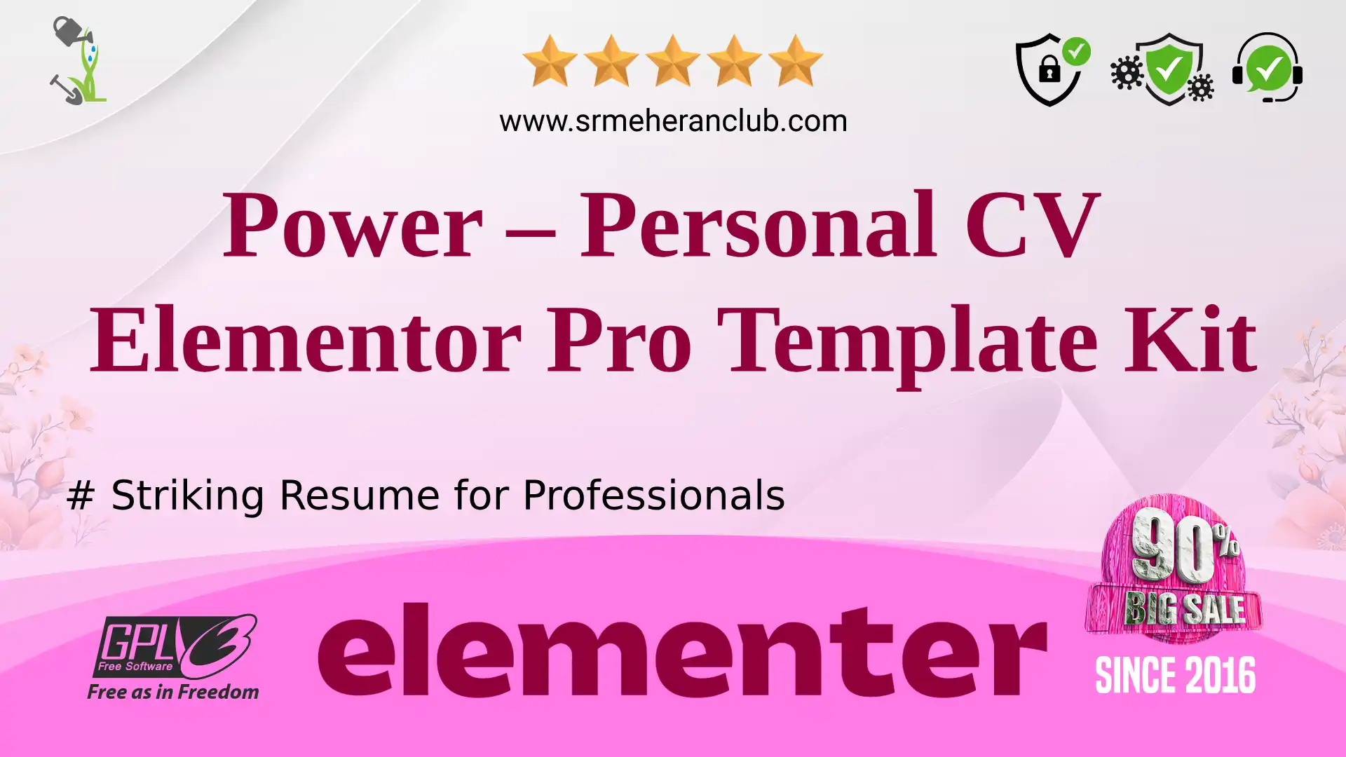 Power – Personal CV Elementor Pro Template Kit