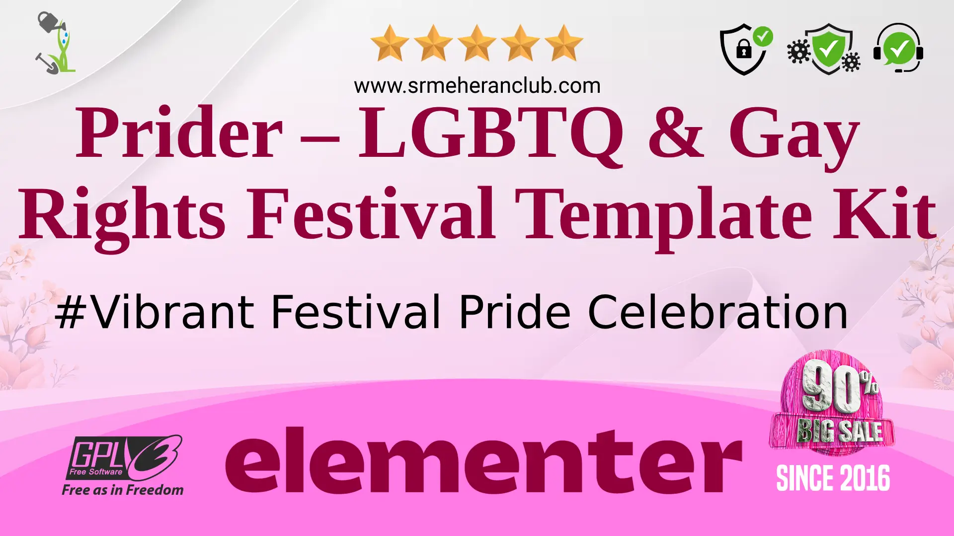 Prider – LGBTQ & Gay Rights Festival Template Kit — Elementor Kit by Themeforest
