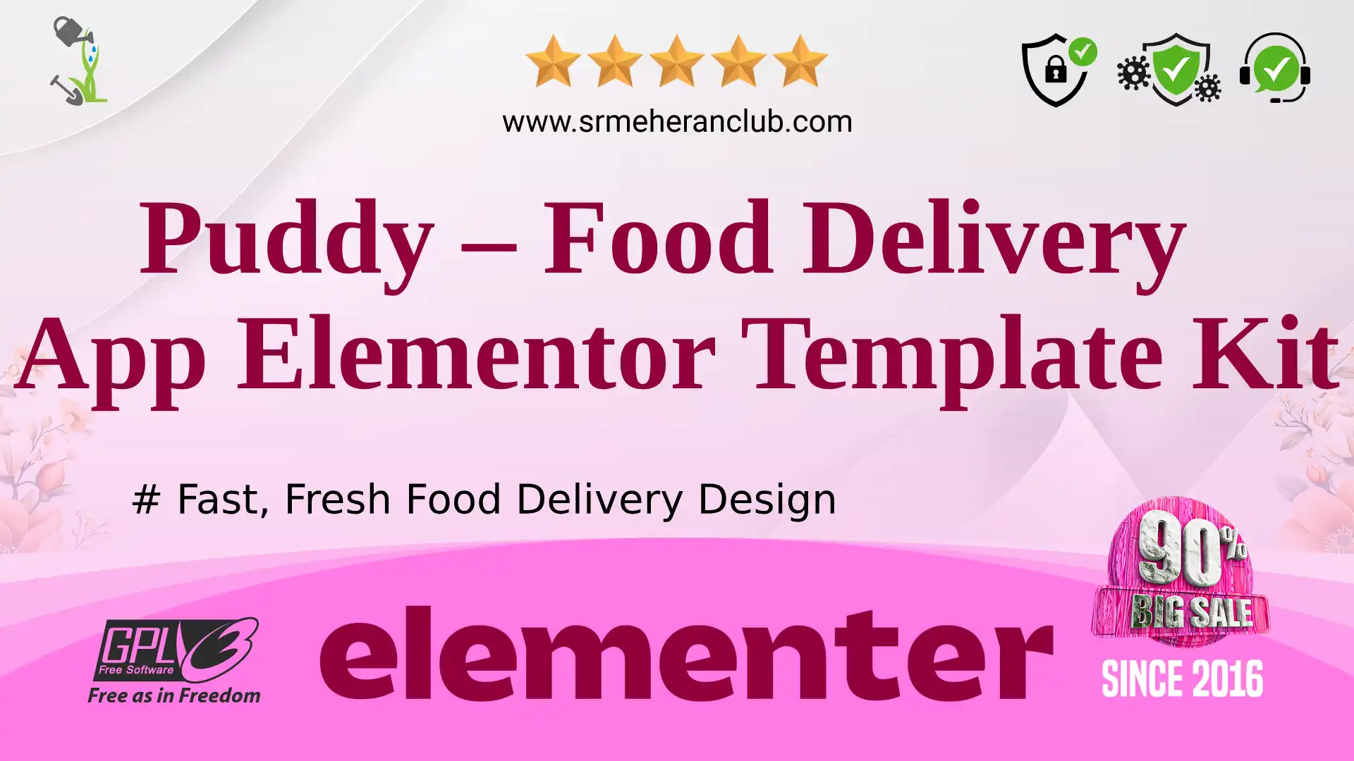 Puddy – Food Delivery App Elementor Template Kit — Elementor Kit by Themeforest