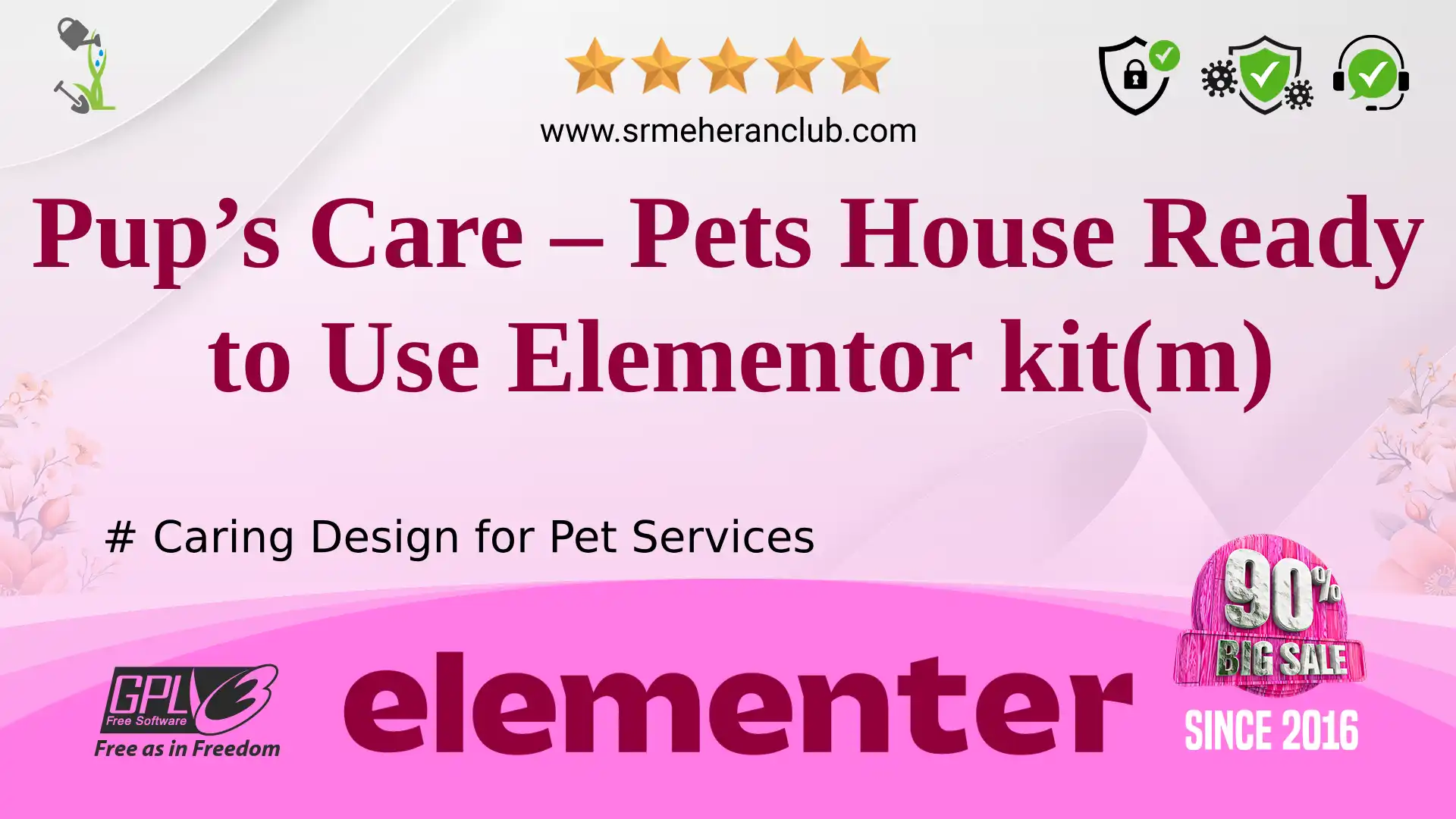 Pup’s Care – Pets House Ready to Use Elementor kit(m) — Elementor Kit by Templatemonster