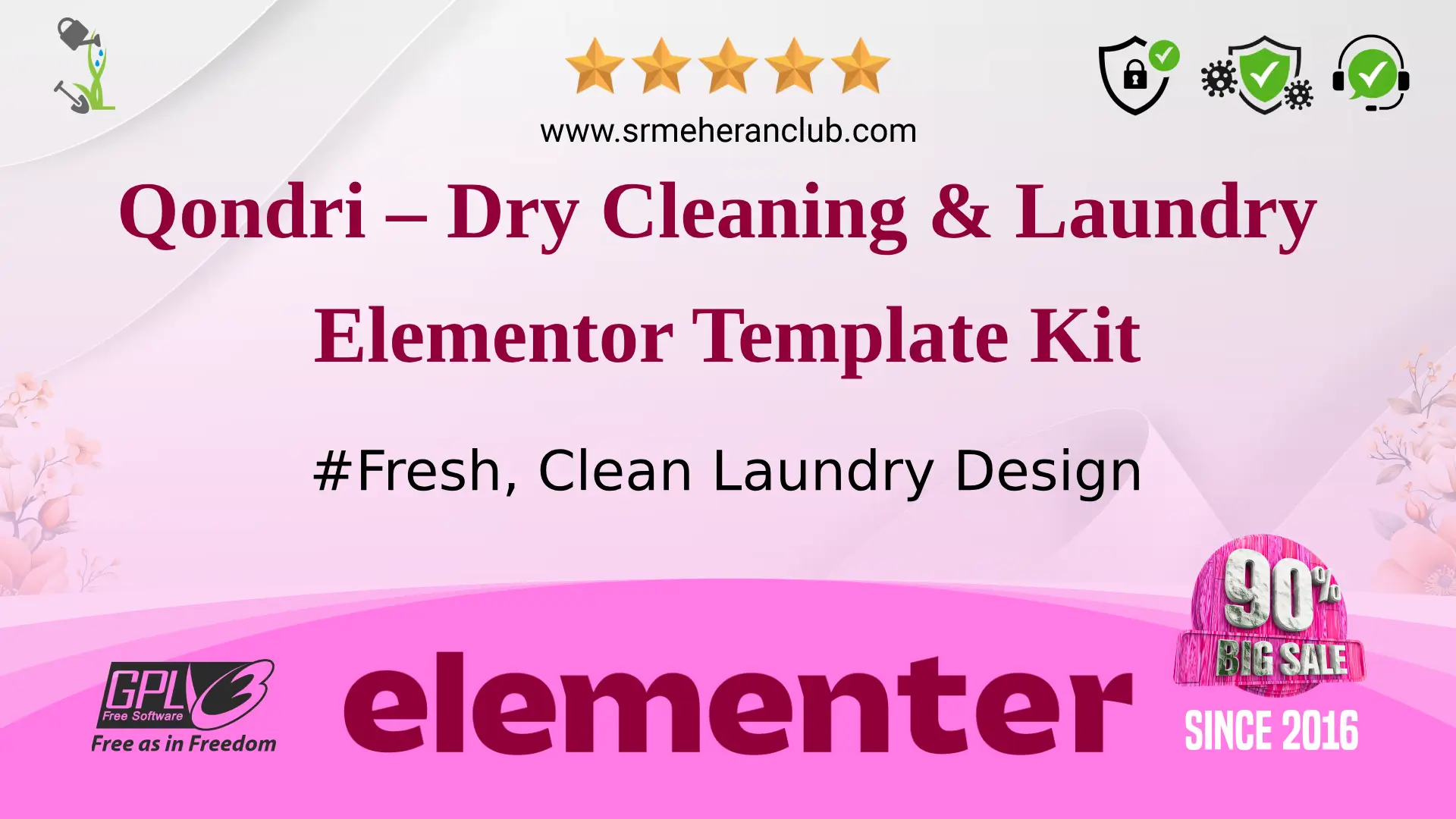 Qondri – Dry Cleaning & Laundry Elementor Template Kit — Elementor Kit by Themeforest