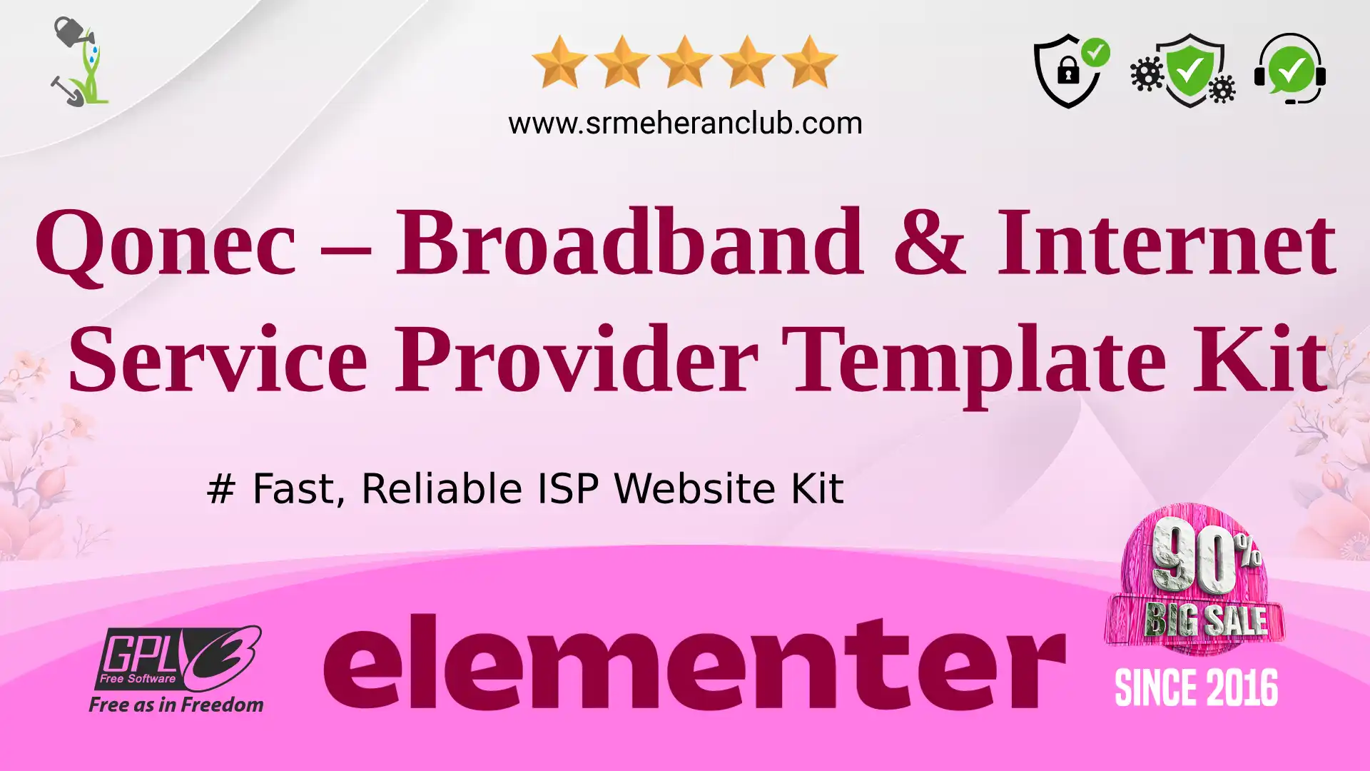 Qonec – Broadband & Internet Service Provider Template Kit