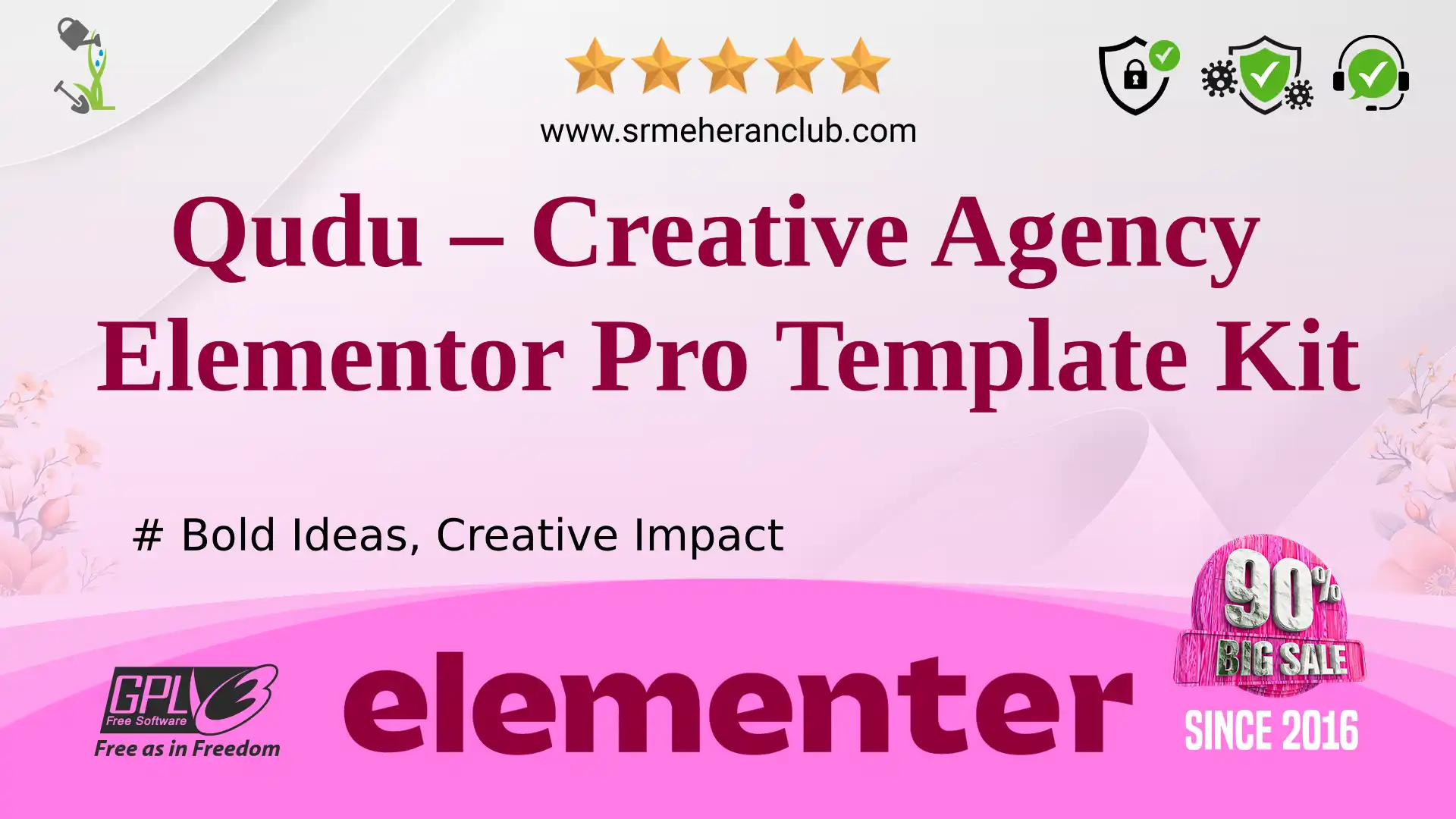 Qudu – Creative Agency Elementor Pro Template Kit