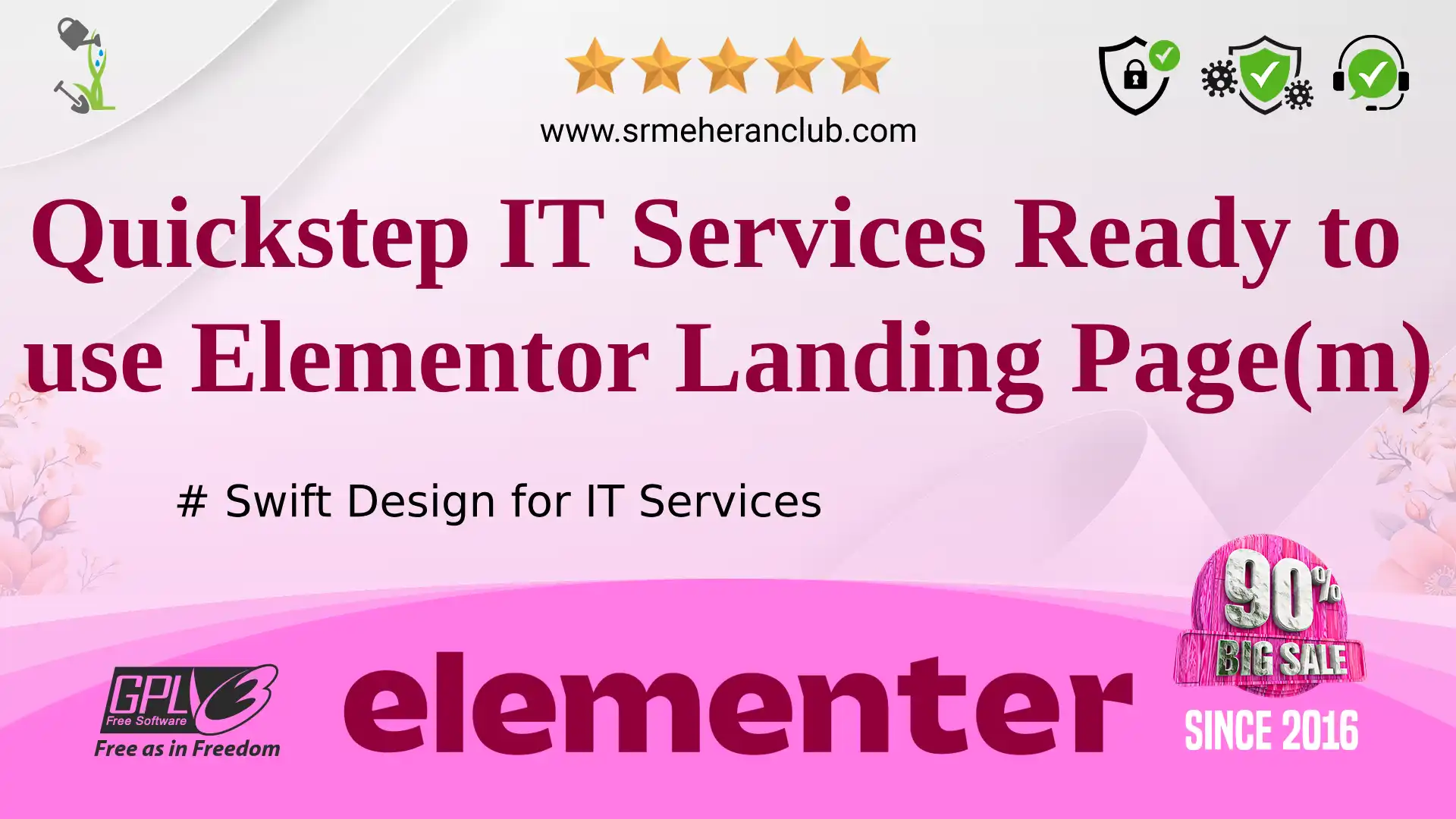 Quickstep IT Services Ready to use Elementor Landing Page(m) — Theme by Templatemonster