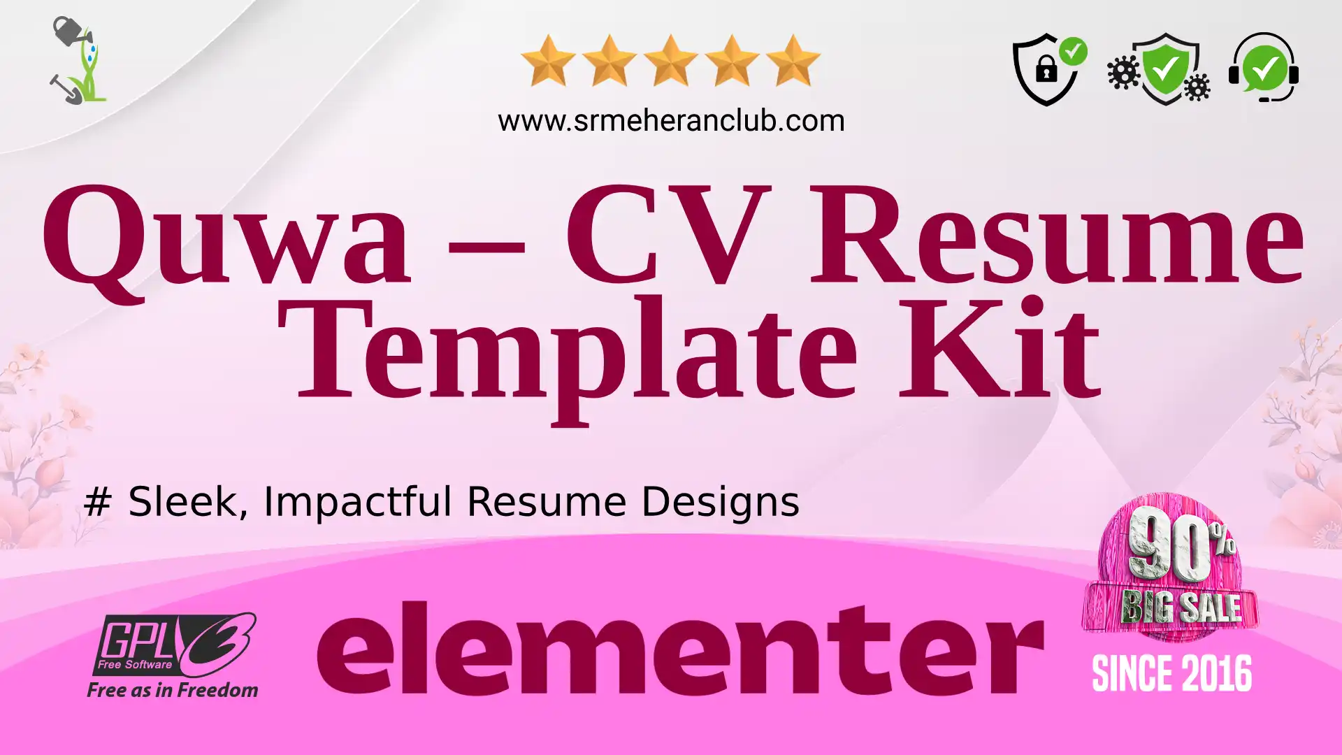 Quwa – CV Resume Template Kit — Elementor Kit by Themeforest