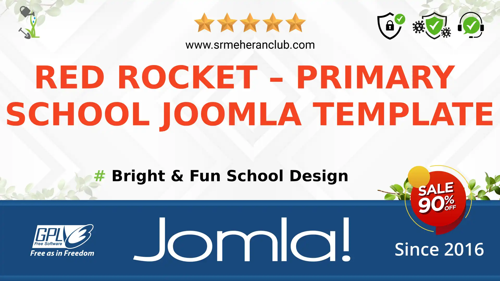 Red Rocket – Primary School Joomla Template — Theme by Templatemonster