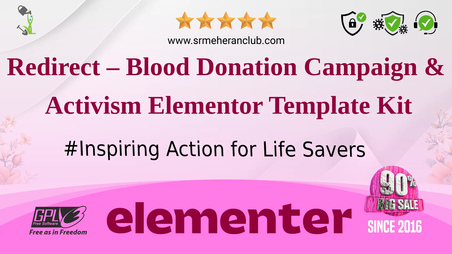 Redirect – Blood Donation Campaign & Activism Elementor Template Kit — Elementor Kit by Themeforest