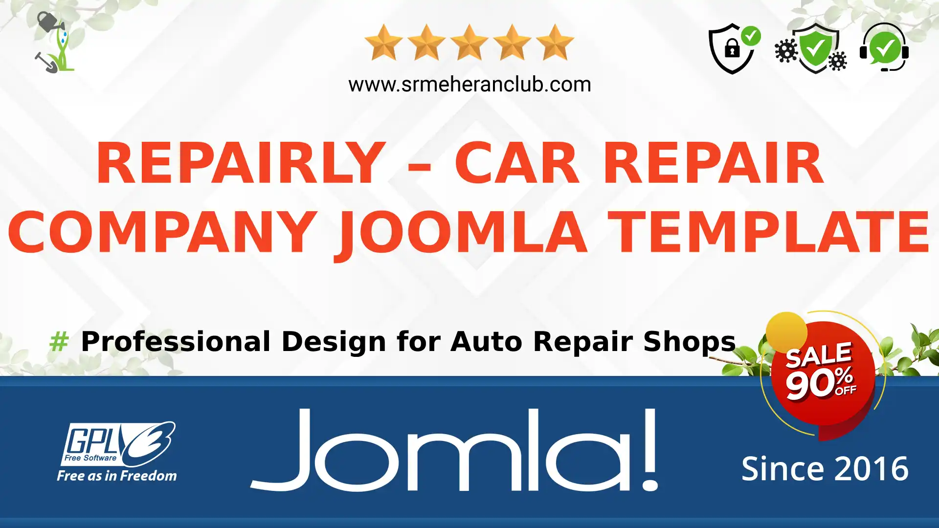 Repairly – Car Repair Company Joomla Template — Theme by Templatemonster