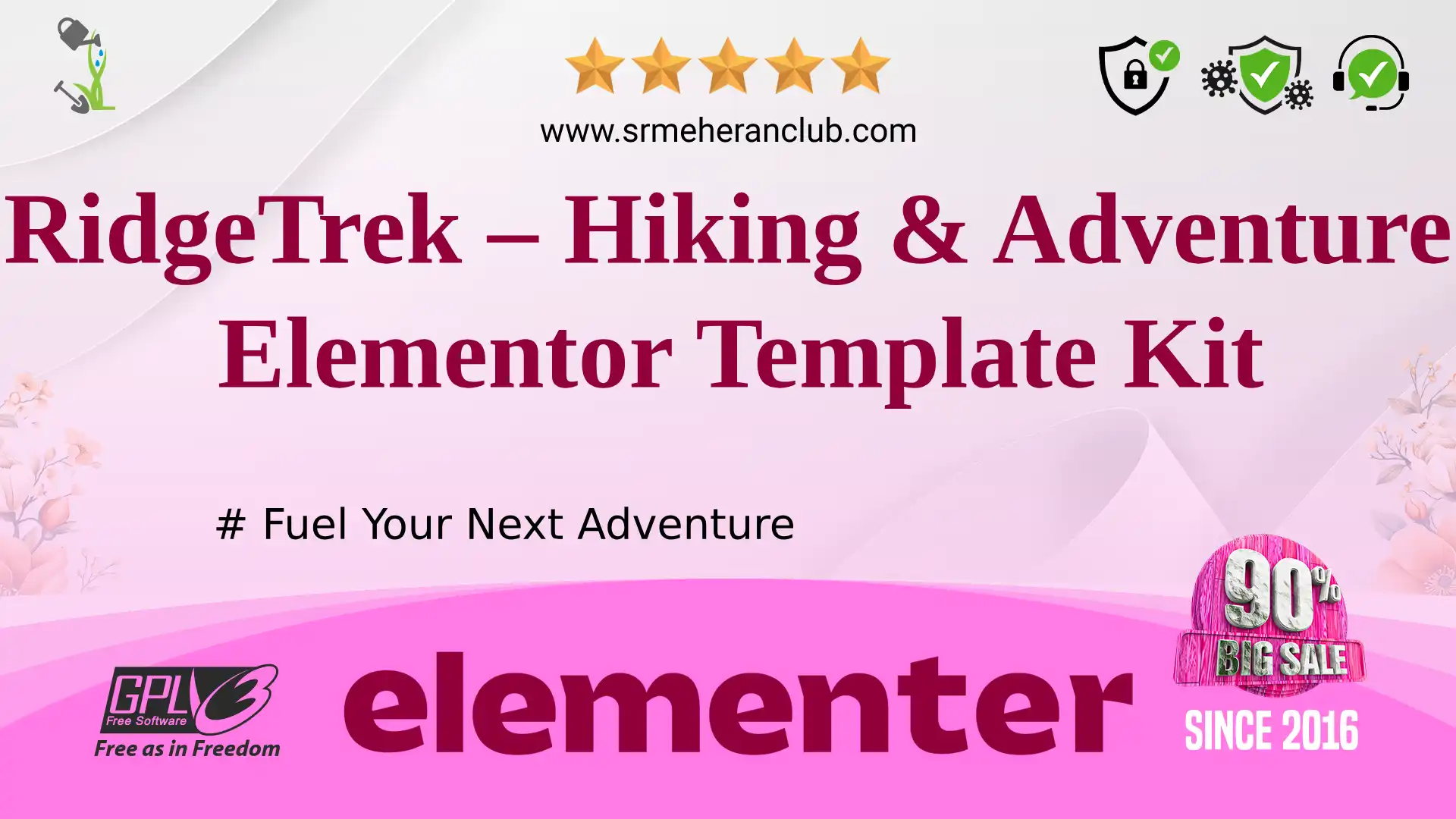RidgeTrek – Hiking & Adventure Elementor Template Kit