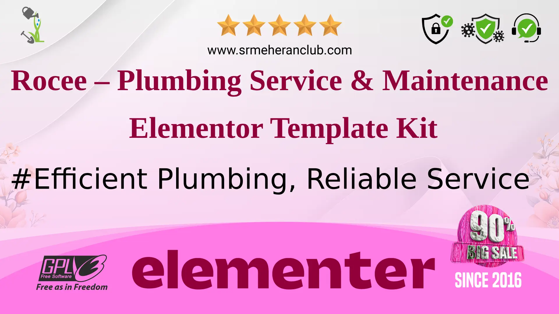 Rocee – Plumbing Service & Maintenance Elementor Template Kit — Elementor Kit by Themeforest