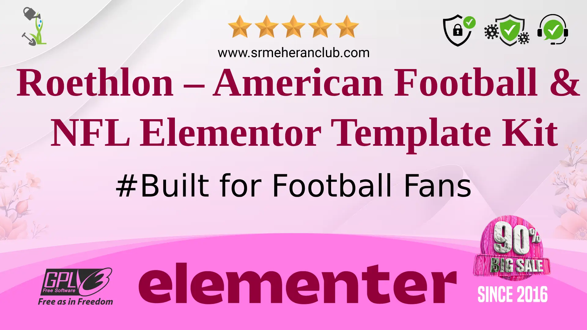 Roethlon – American Football & NFL Elementor Template Kit
