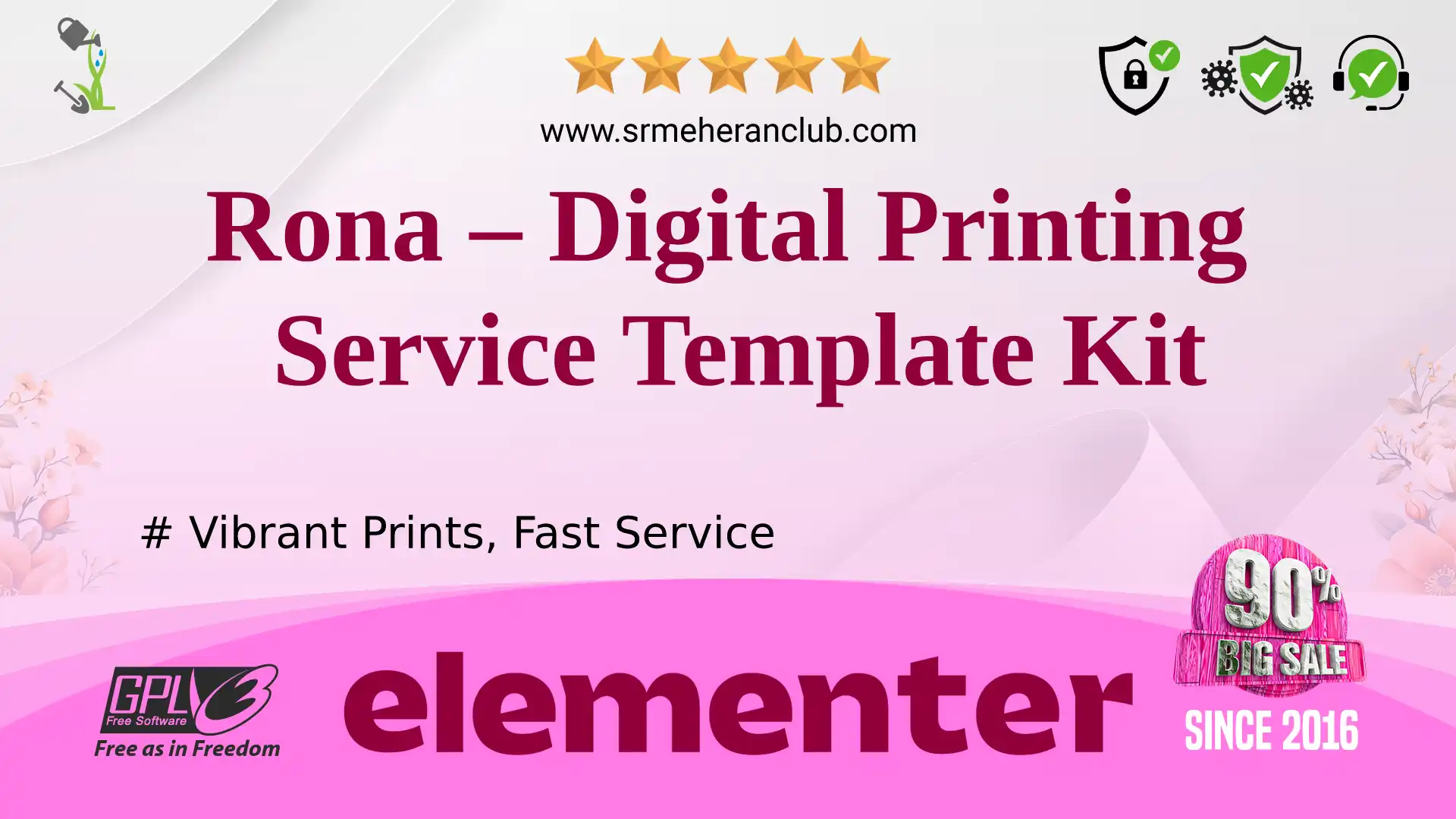 Rona – Digital Printing Service Template Kit — Elementor Kit by Themeforest