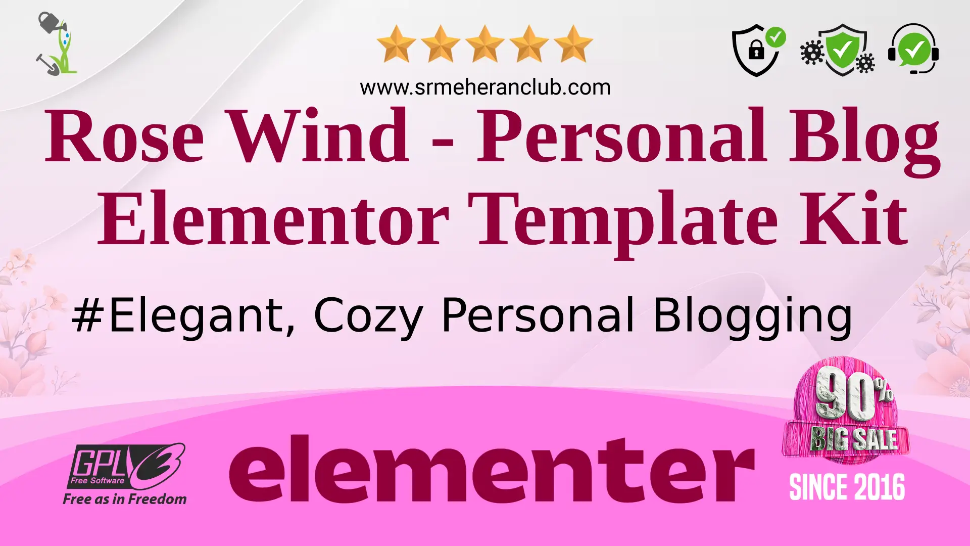 Rose Wind – Personal Blog Elementor Template Kit — Elementor Kit by Themeforest