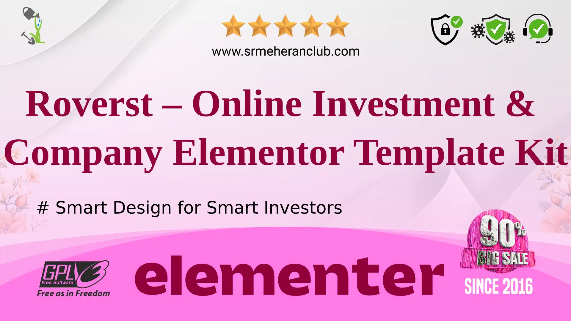 Roverst – Online Investment & Company Elementor Template Kit